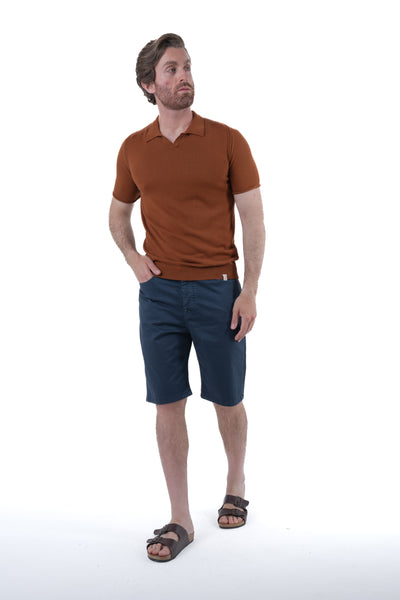 Regular polo shirt DS 2584 orange SS25