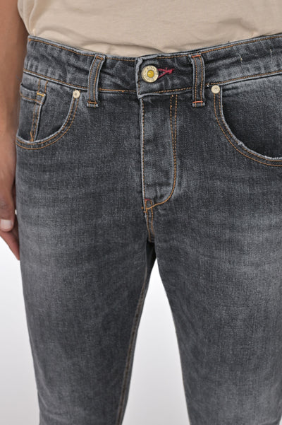 New London BLK Marbled slim jeans SS23