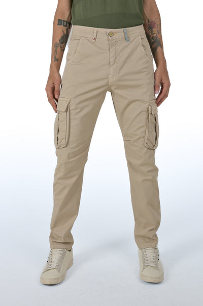Marktas Beige SS25 regular cotton trousers