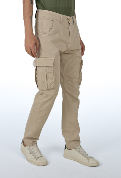Marktas Beige SS25 regular cotton trousers