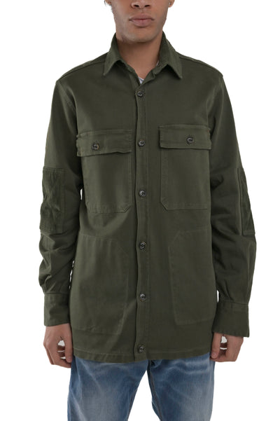 Adige Green Regular Cotton Shirt FW24/25