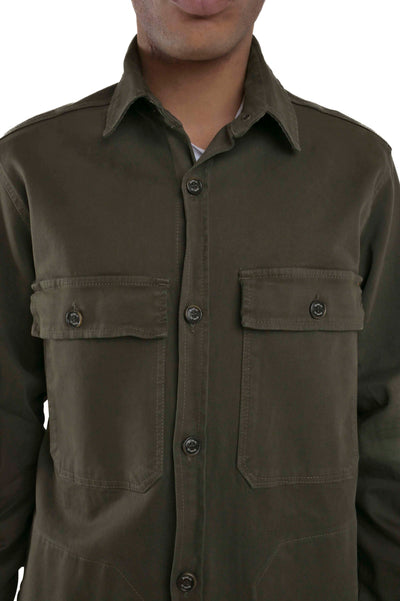 Adige Green Regular Cotton Shirt FW24/25