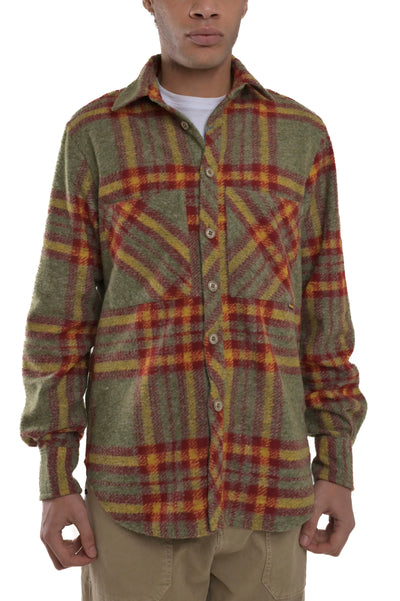 Loose flannel shirt Render Var 3 FW24/25