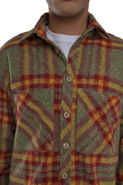 Loose flannel shirt Render Var 3 FW24/25