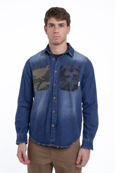 Camicia Denim loose Velvet NE03