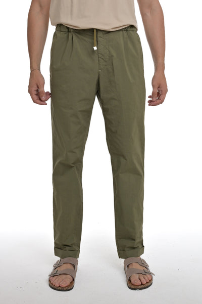 Pantaloni Classici regular Net AND verde SS25