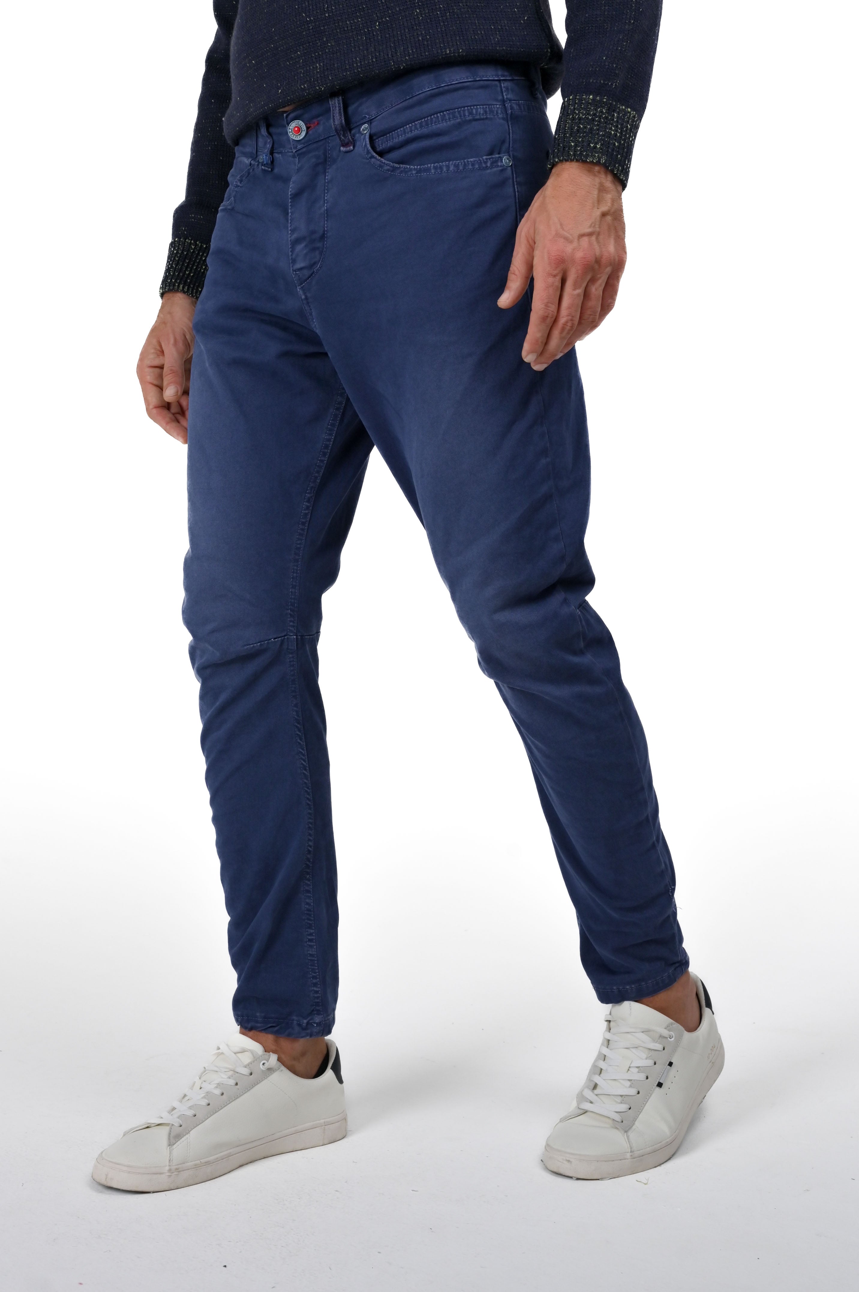 Kron Green Tapered Cotton Trousers FW24/25