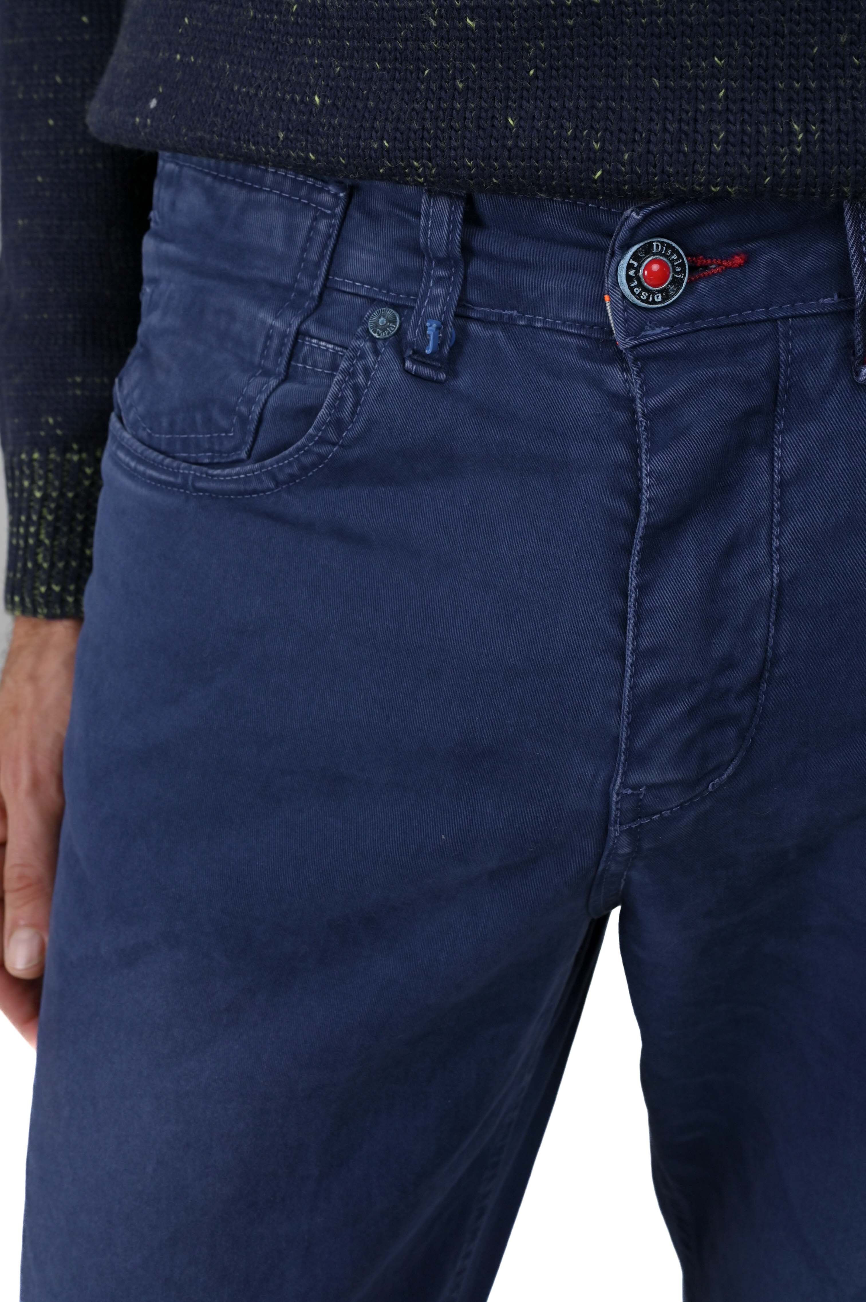 Pantaloni in cotone tapered Kron Inchiostro FW24/25