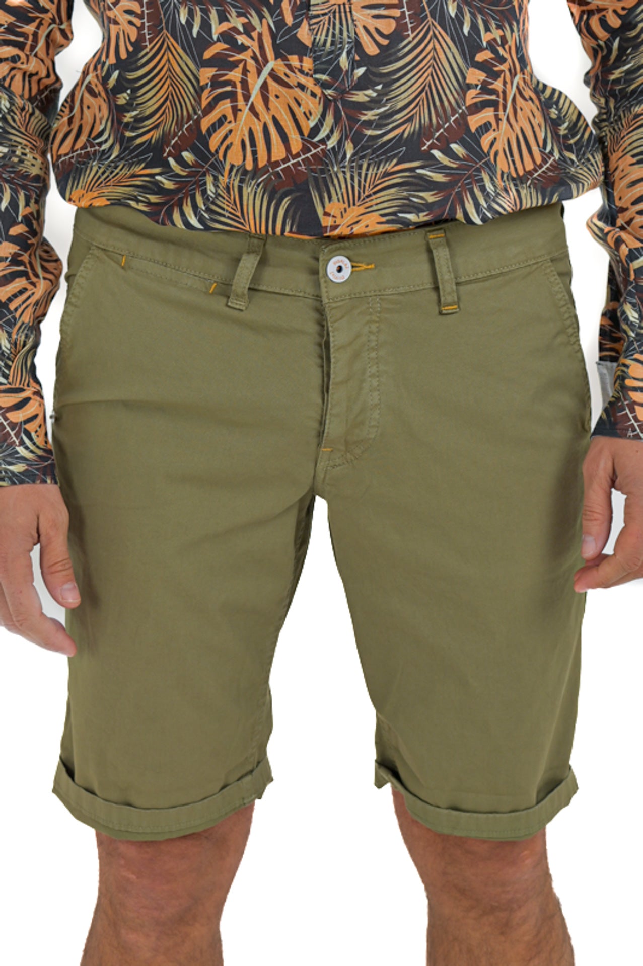 Martin Maldives Blue Slim Cotton Bermuda SS25