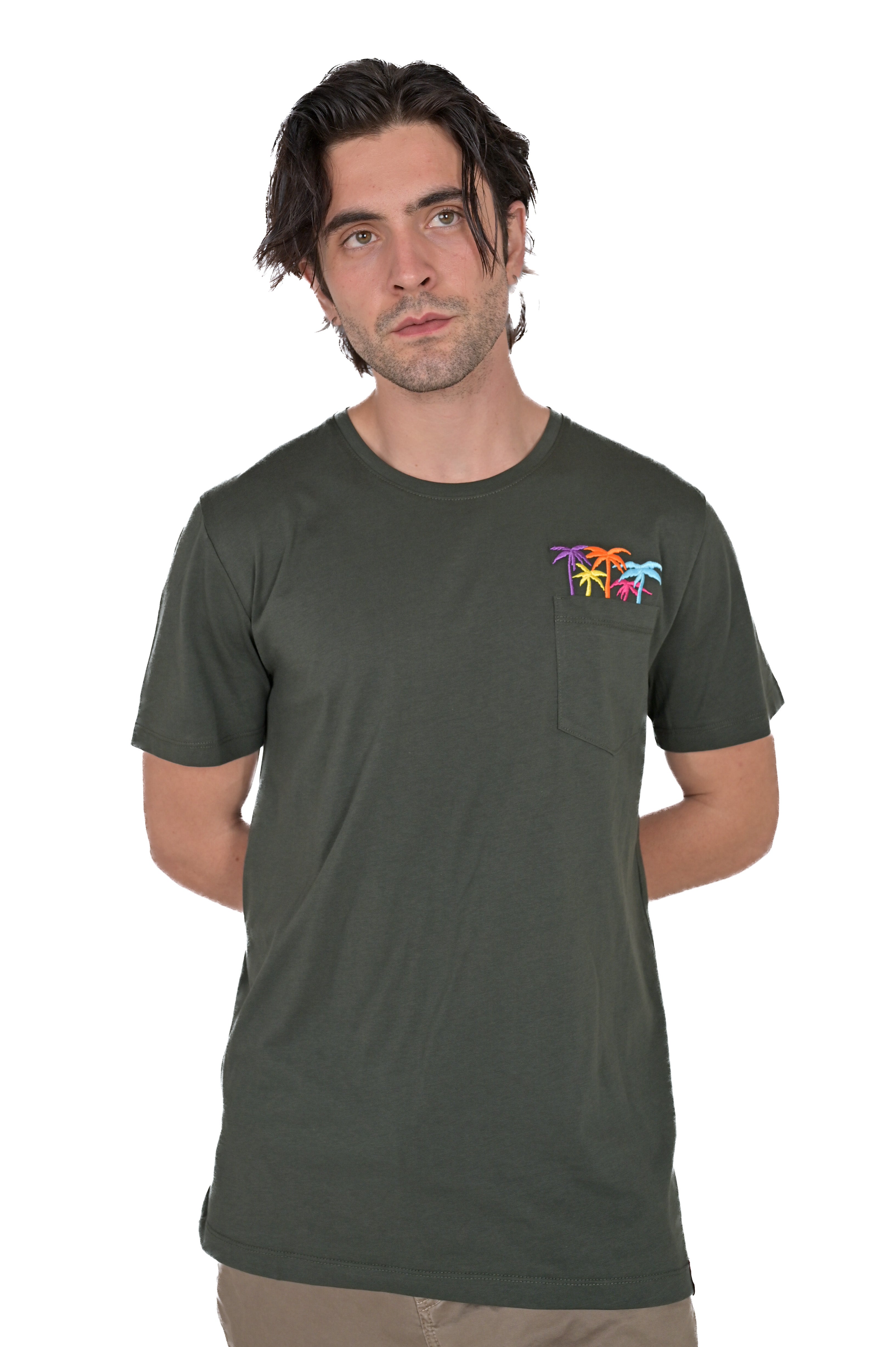 T-Shirt regular DPE 2416 verde SS24