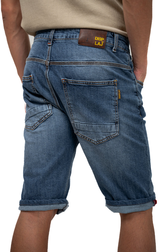 GIS Music Light regular denim shorts