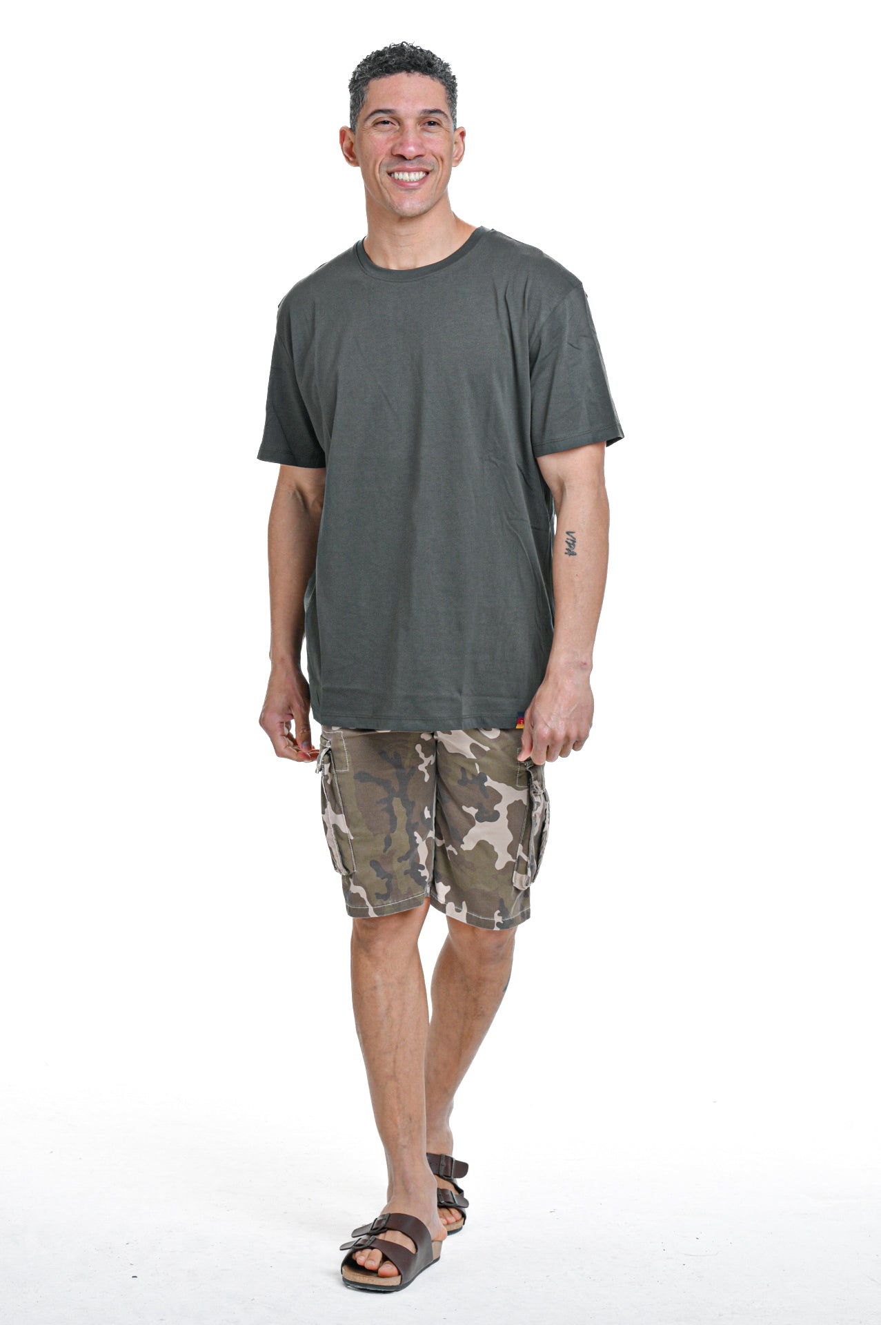 T-Shirt loose DPE 2403 Over Militare SS24