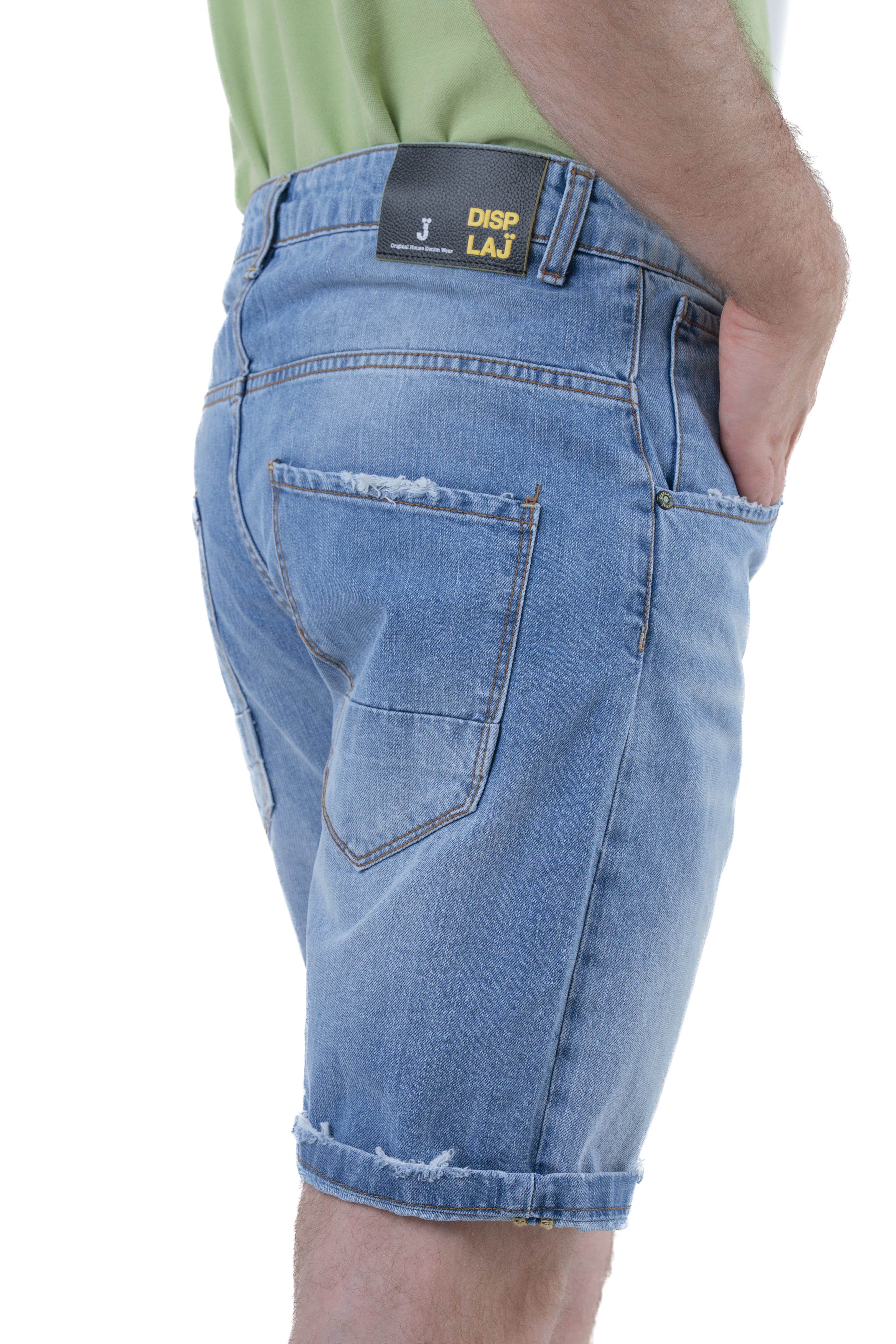 GIS PRE24 SS24 regular denim shorts