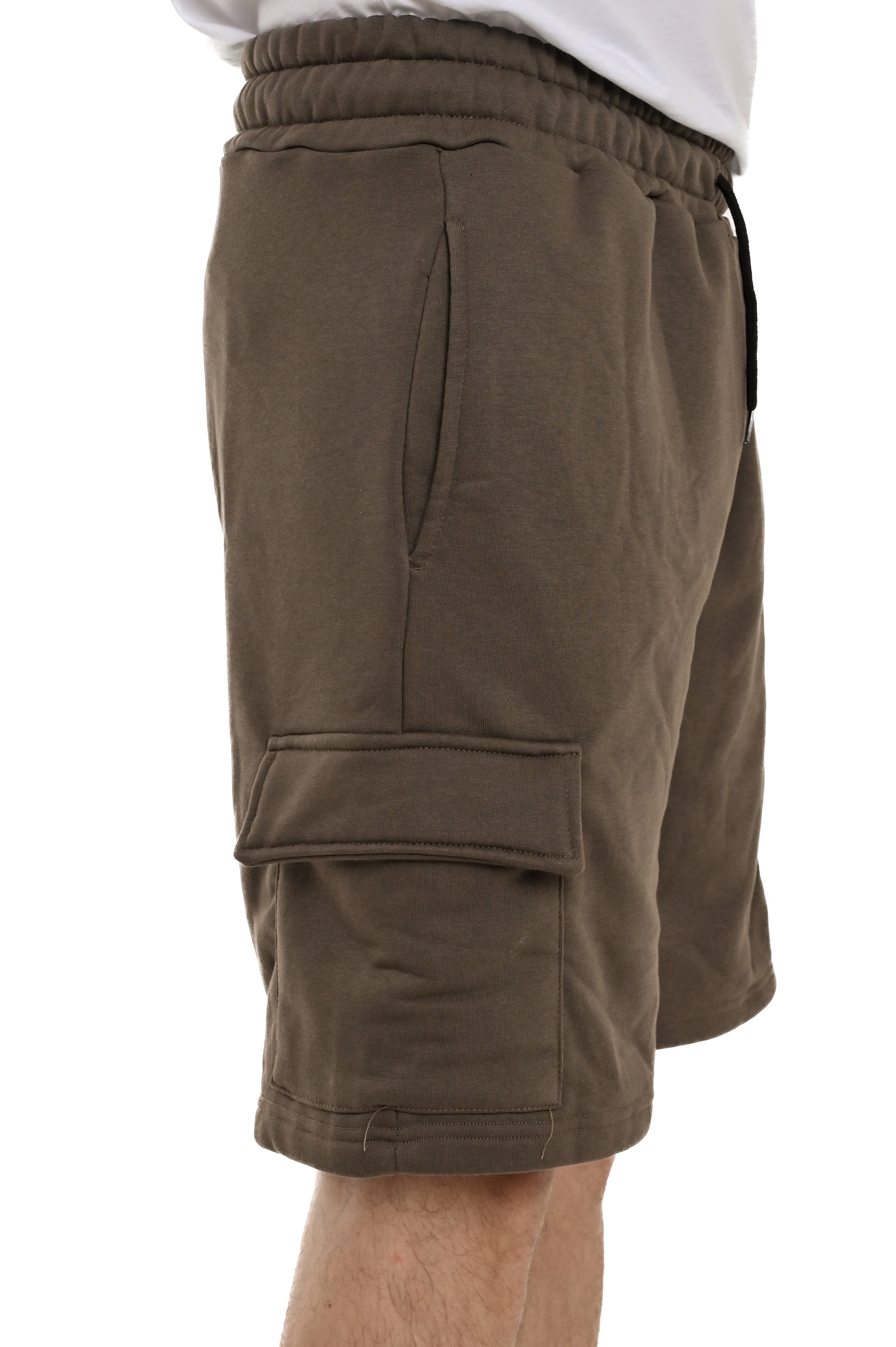 Bermuda in cotone regular Male fango SS25