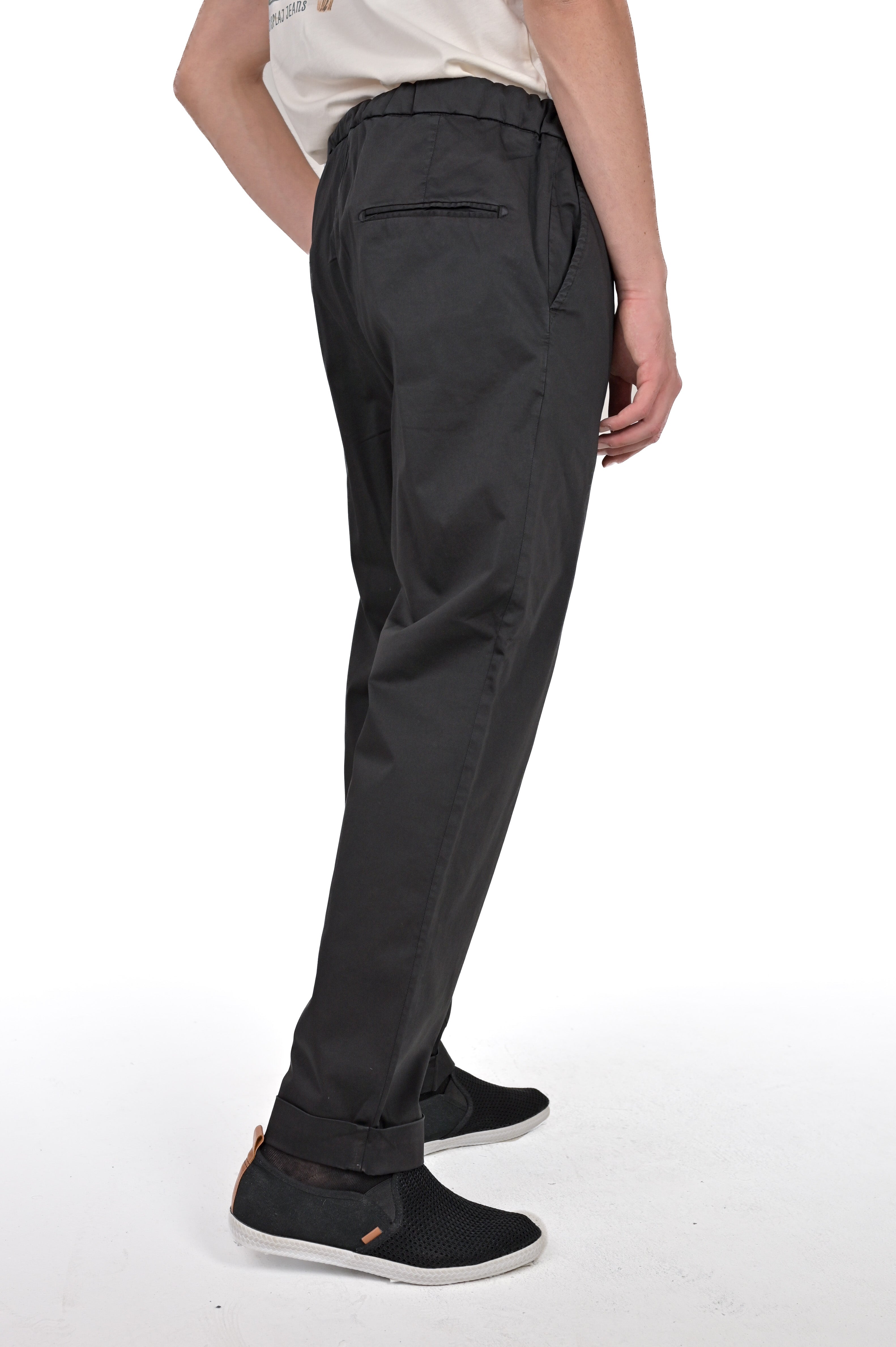 Pantaloni classici tapered Net Maribor nero SS24