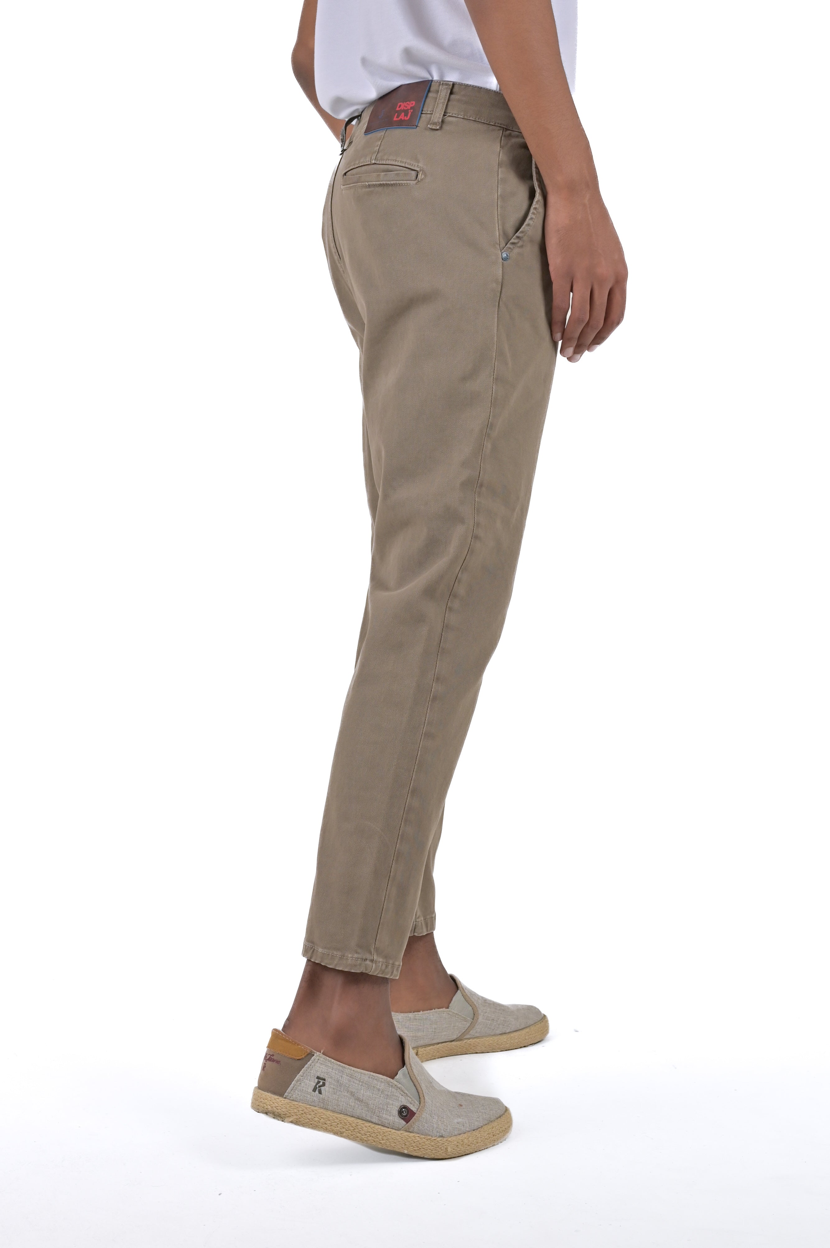 Pantaloni in cotone slim Groove Libeccio SS24