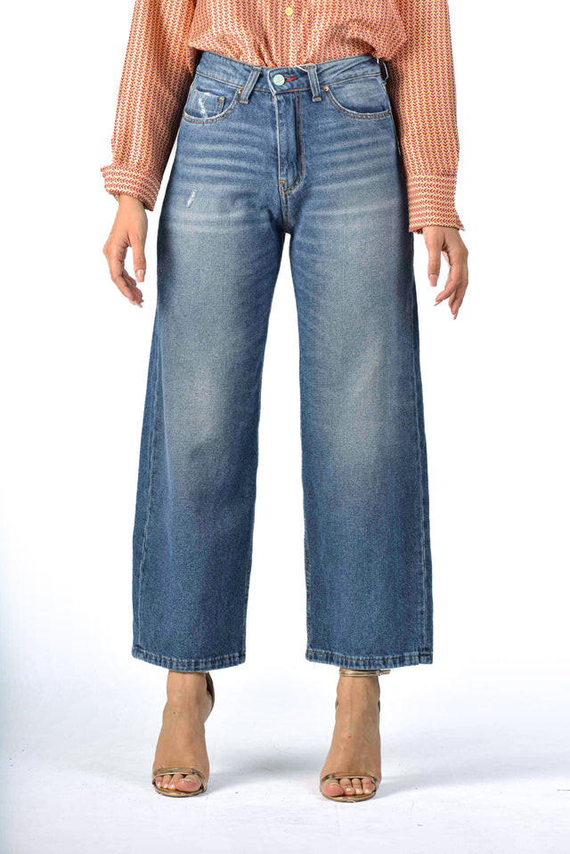 Jeans donna wide leg Monia PR33 SS24