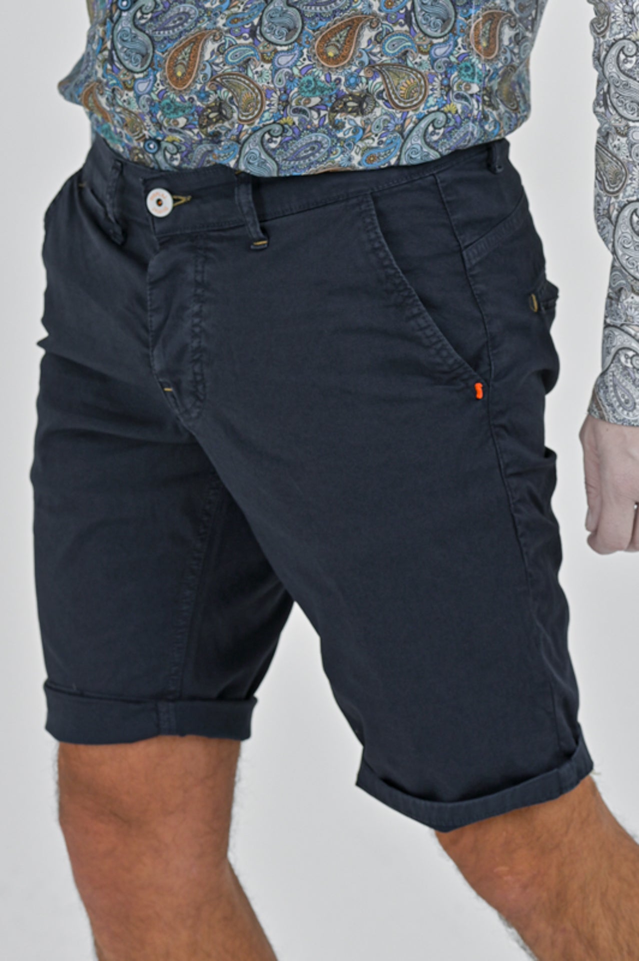 Martin Maldives Blue Slim Cotton Bermuda SS25