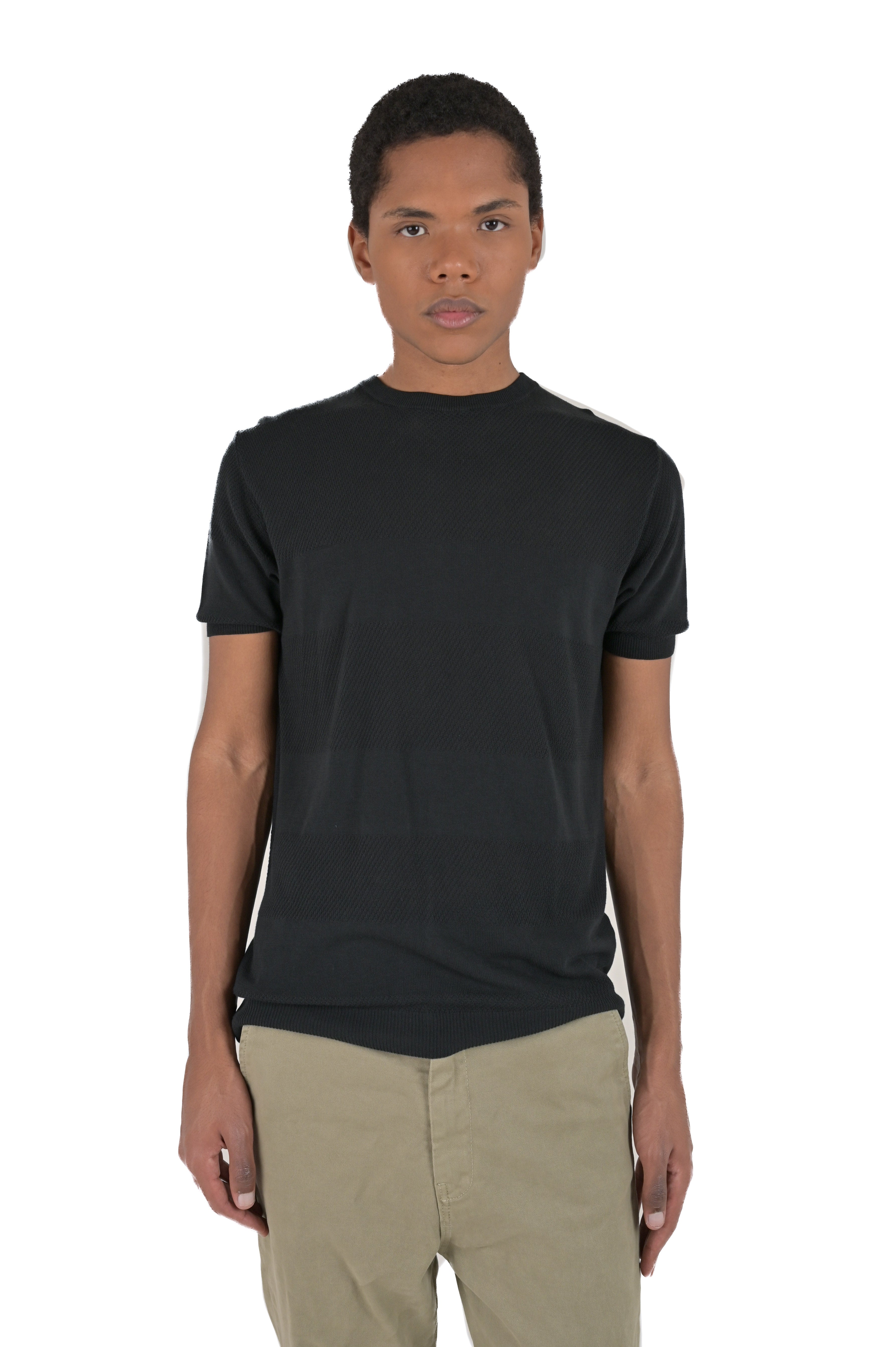 T-Shirt regular DS 2476 nero SS24