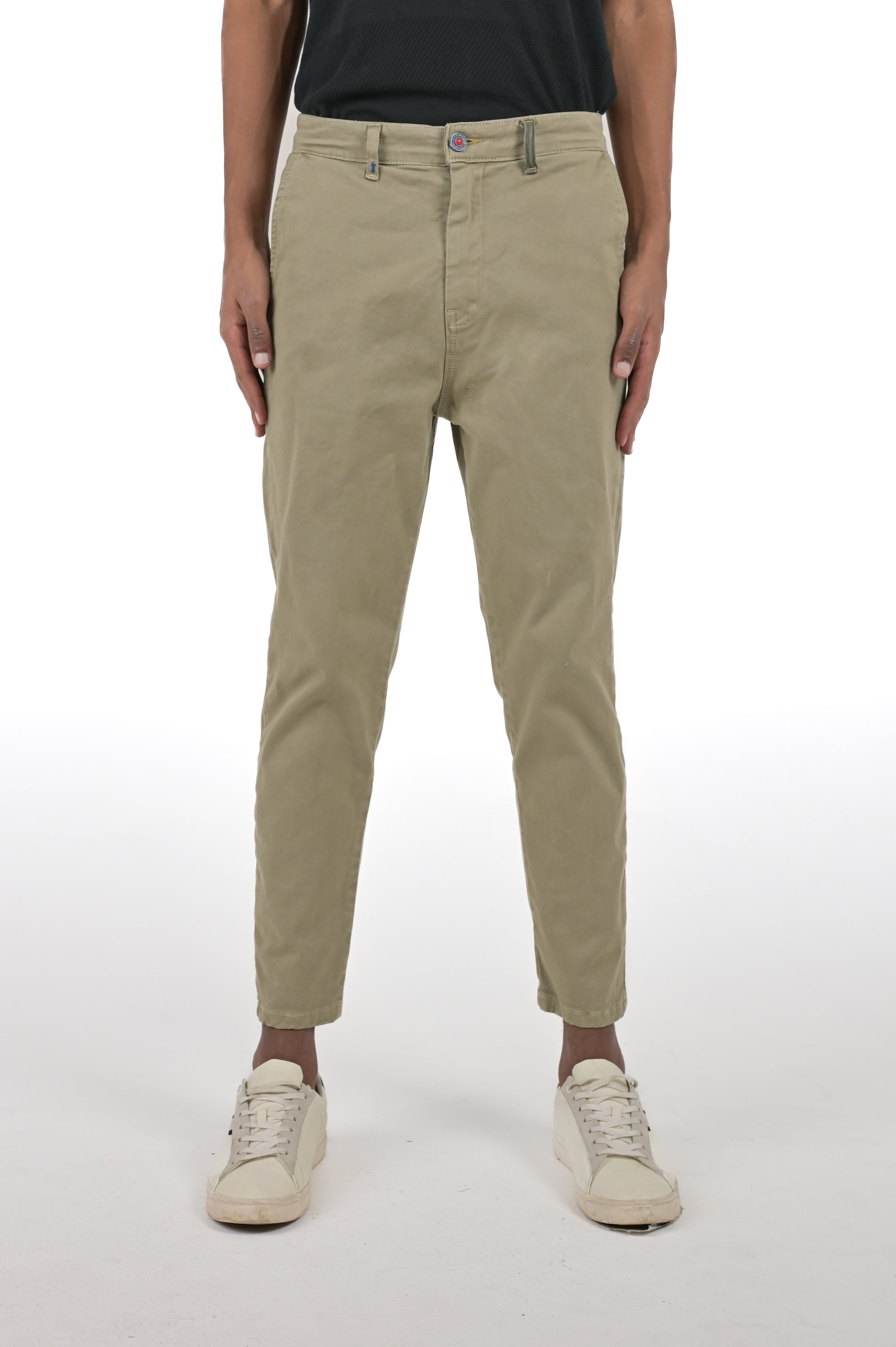 Groove Libeccio Slim Cotton Pants Green SS24