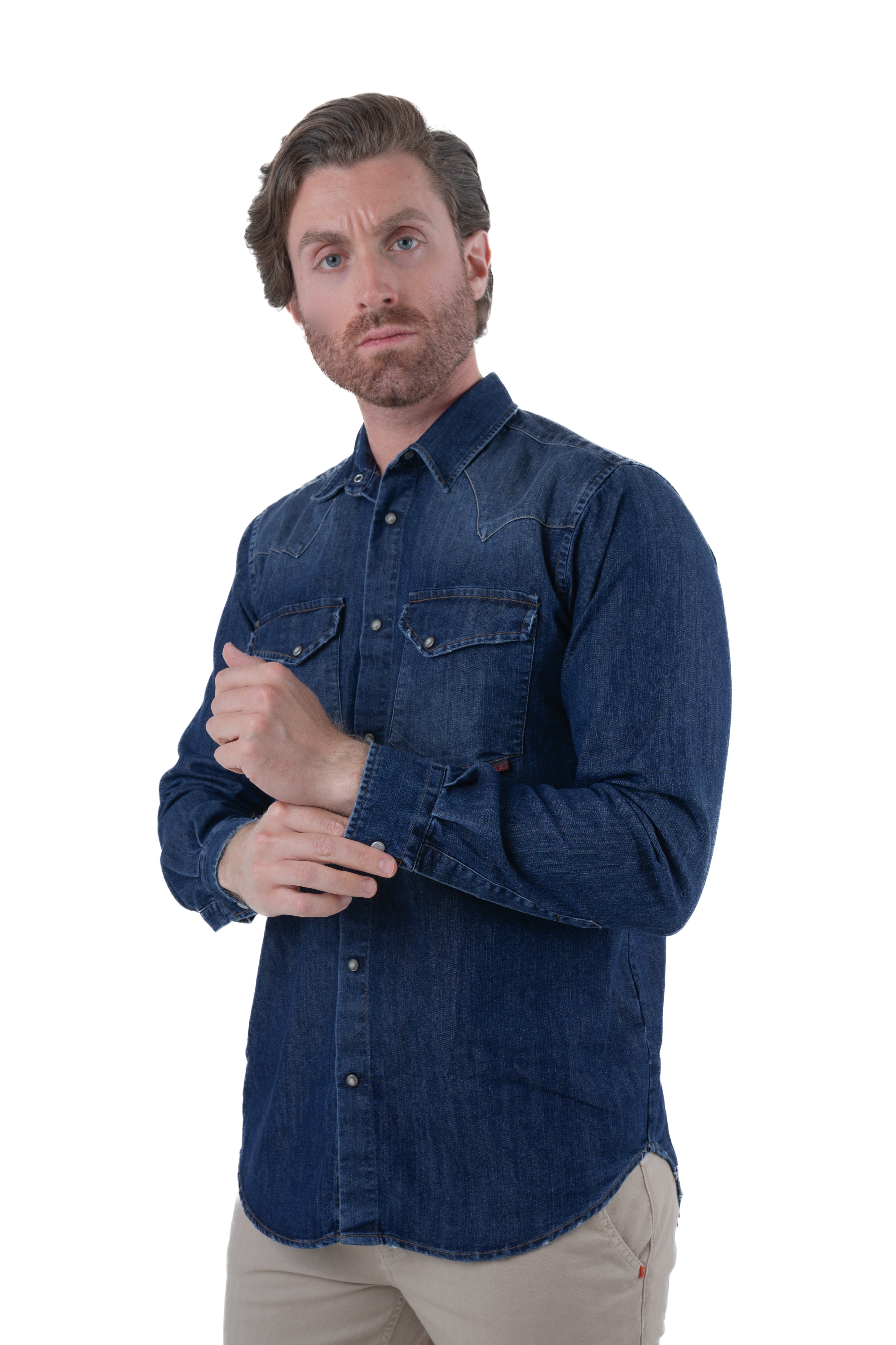 Spy C001 Medium Regular Denim Shirt SS25