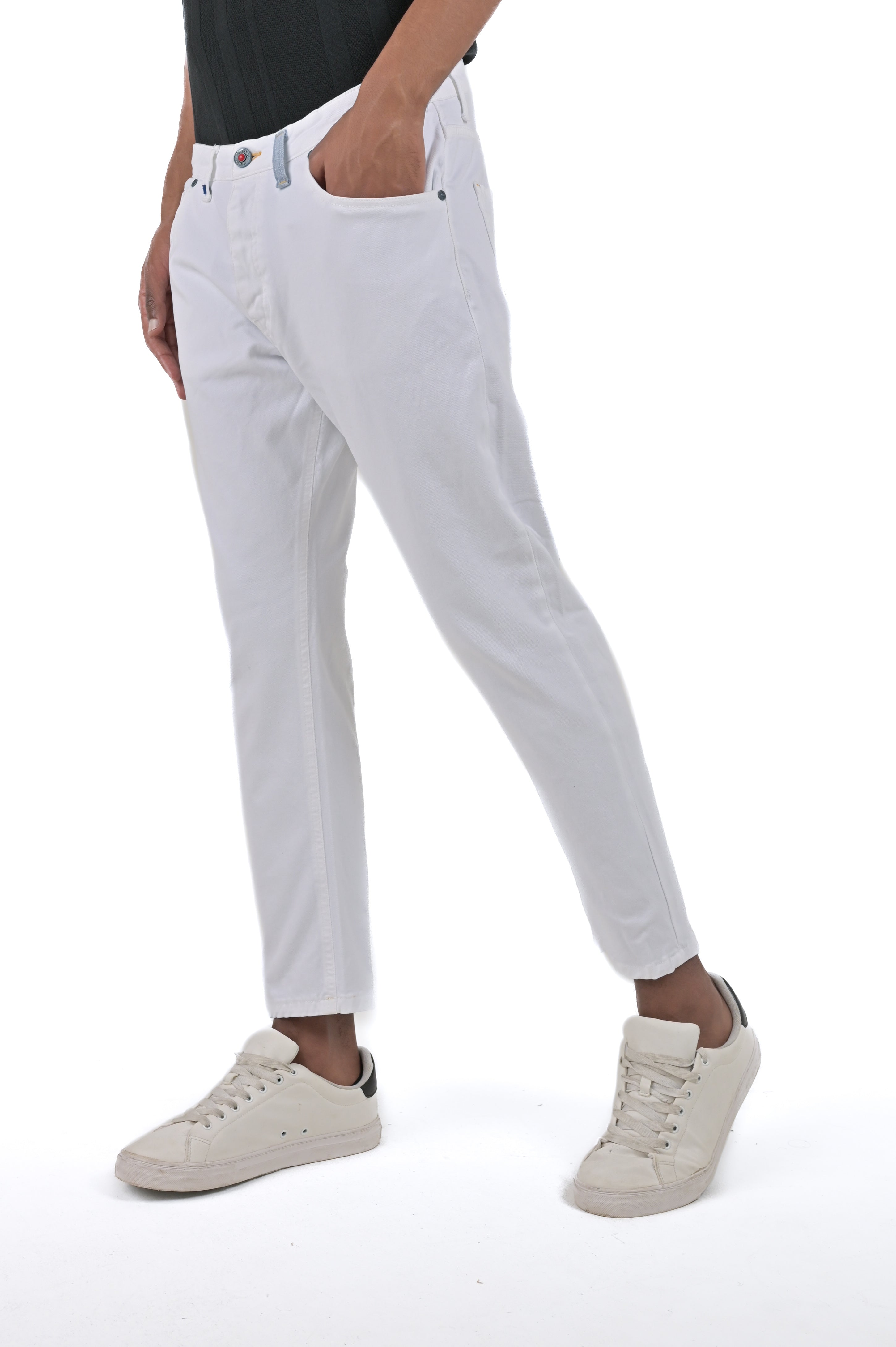 Pantaloni slim Life Libeccio Bianco SS24