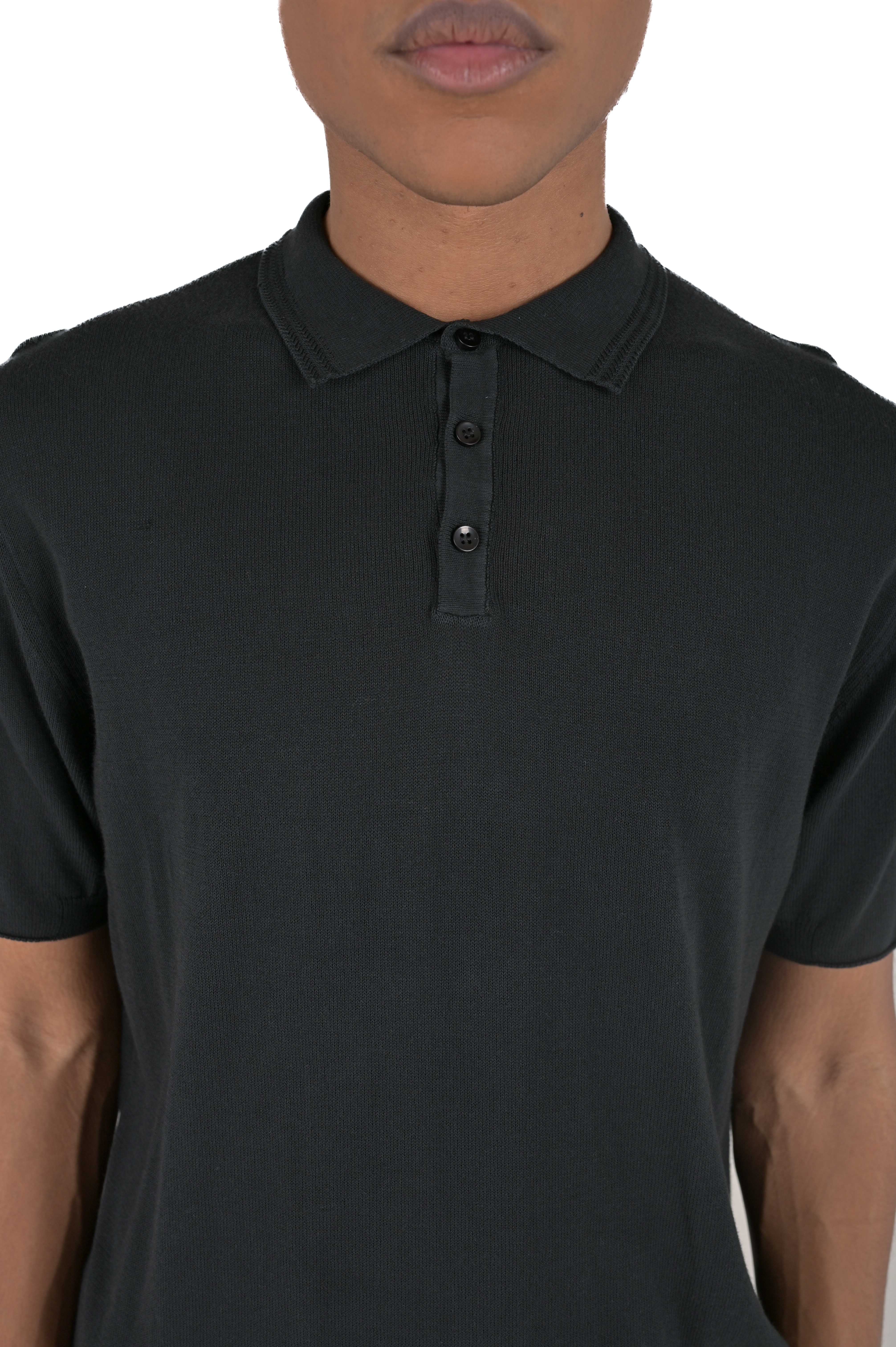 Polo regular DS 2474 nero SS24