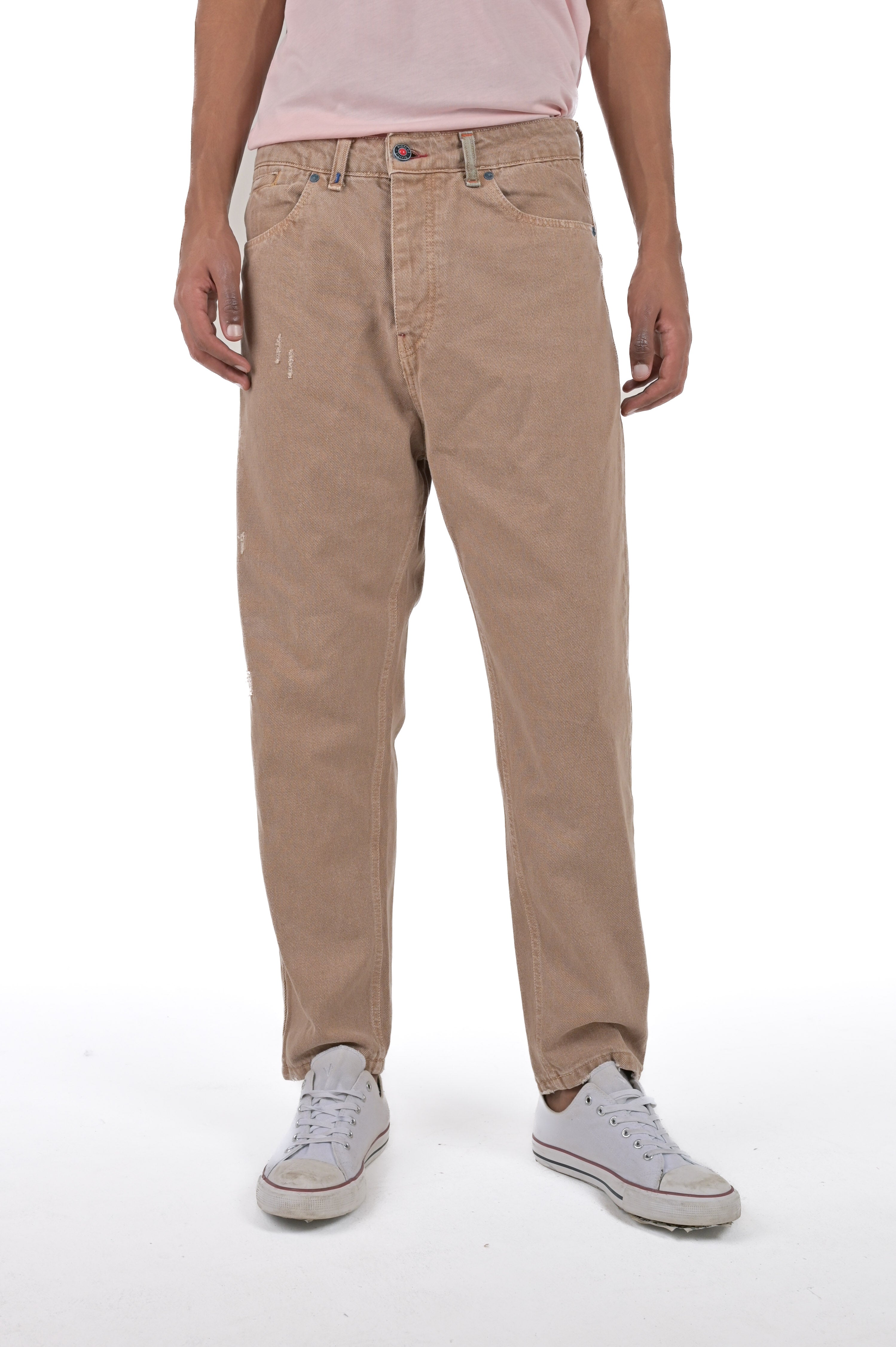 Pop M1 beige loose trousers SS24 