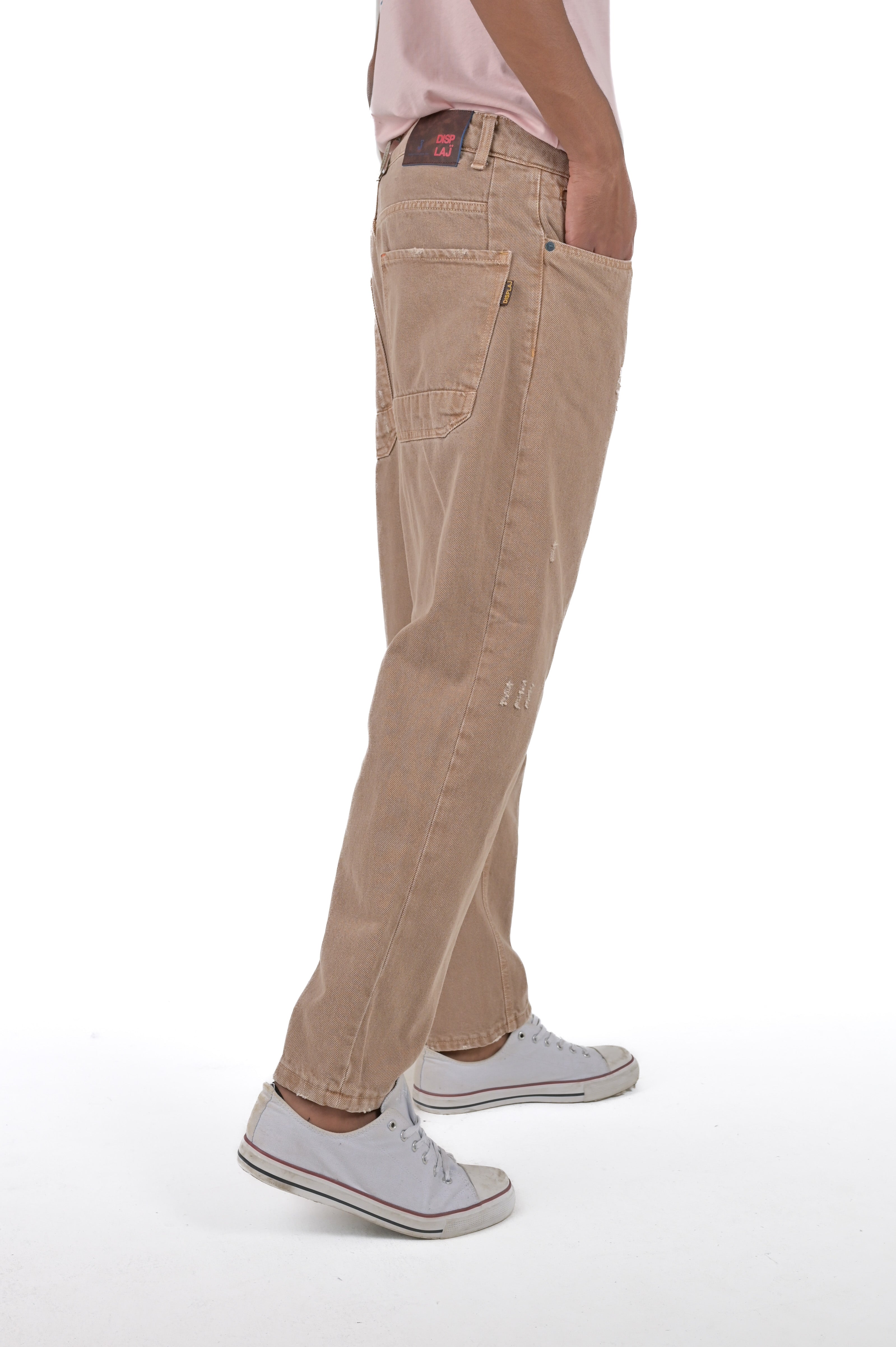 Pop M1 beige loose trousers SS24 