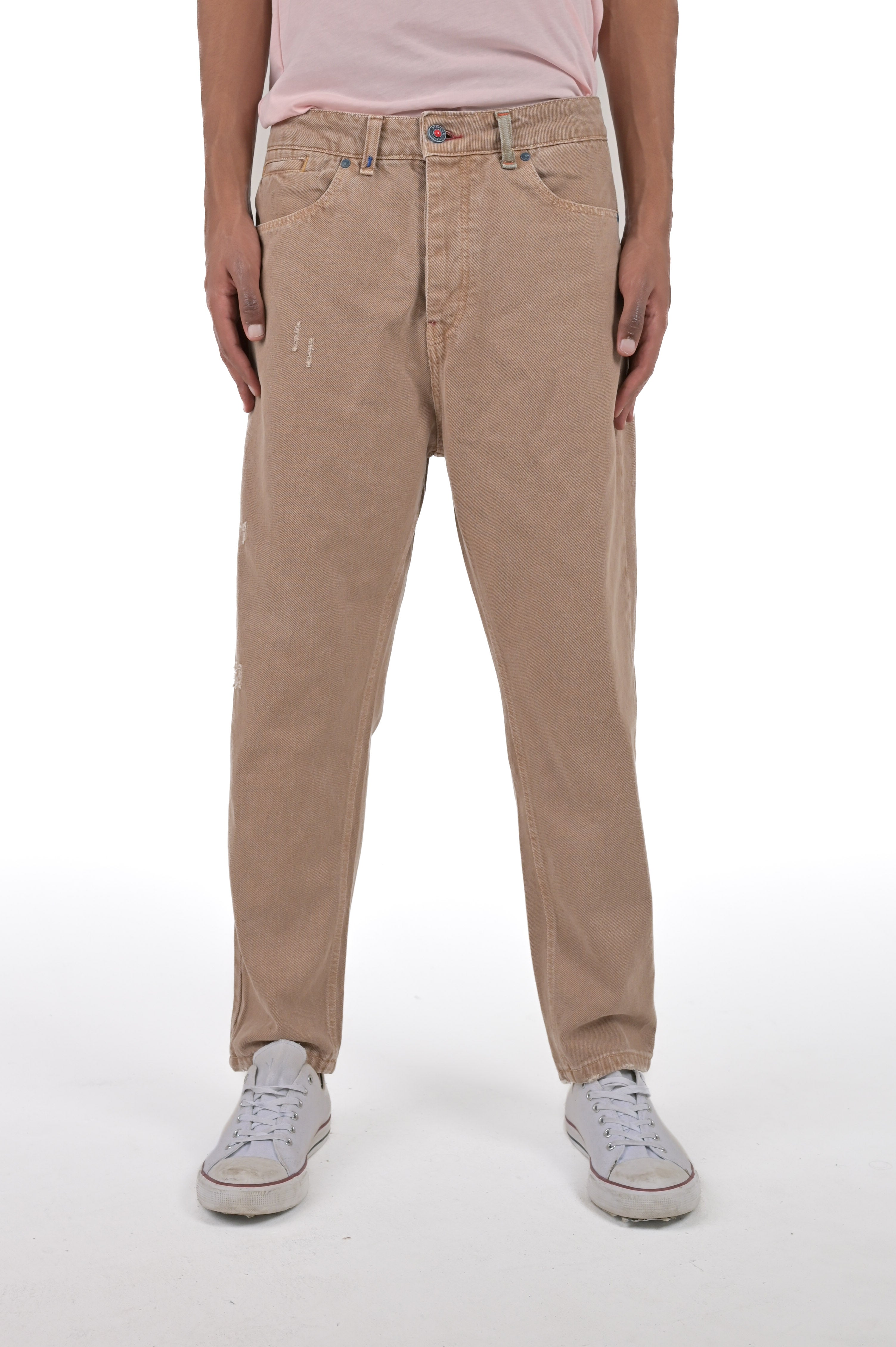 Pop M1 beige loose trousers SS24 