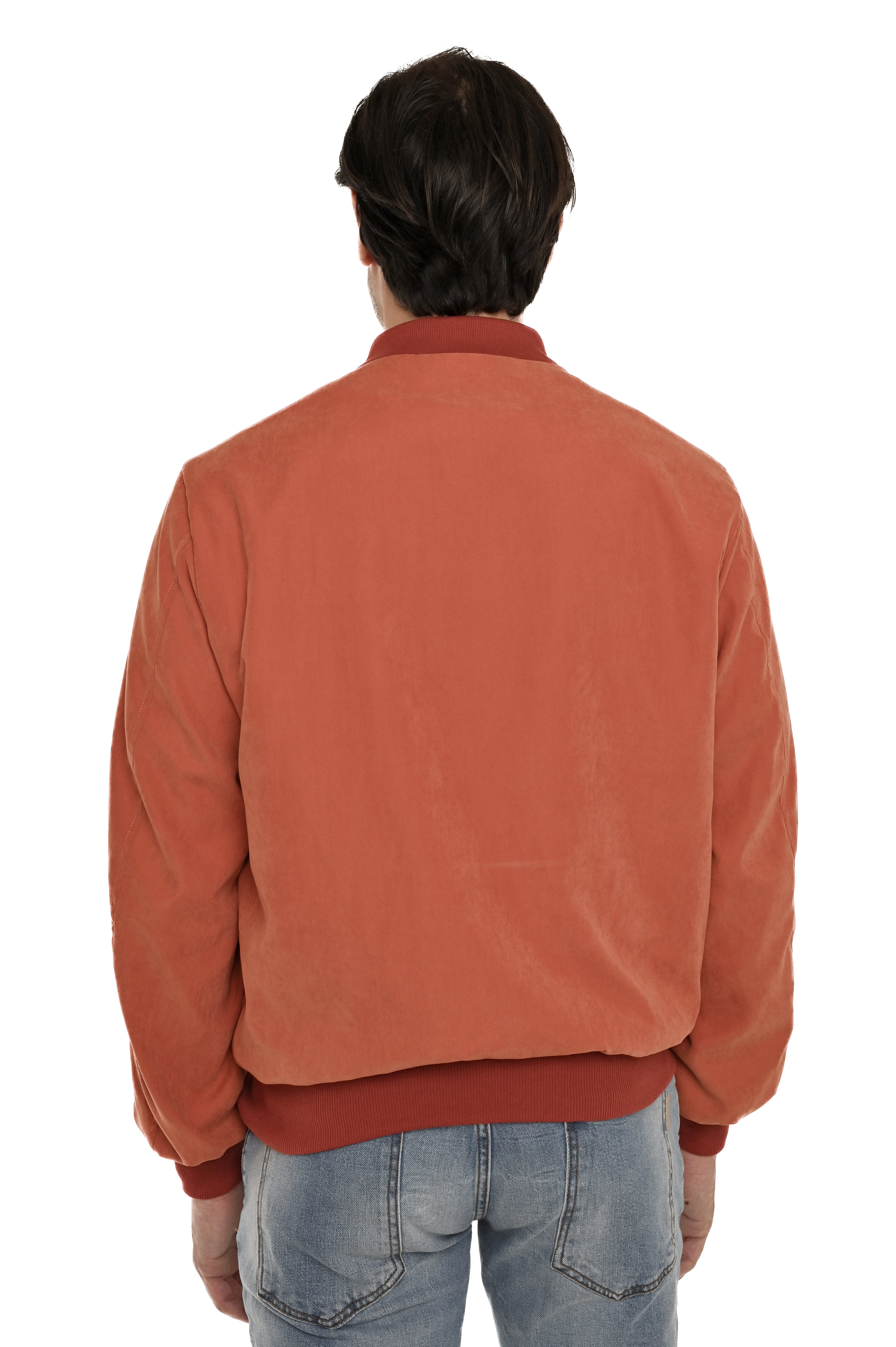 Giacca regular Bomber arancio SS25