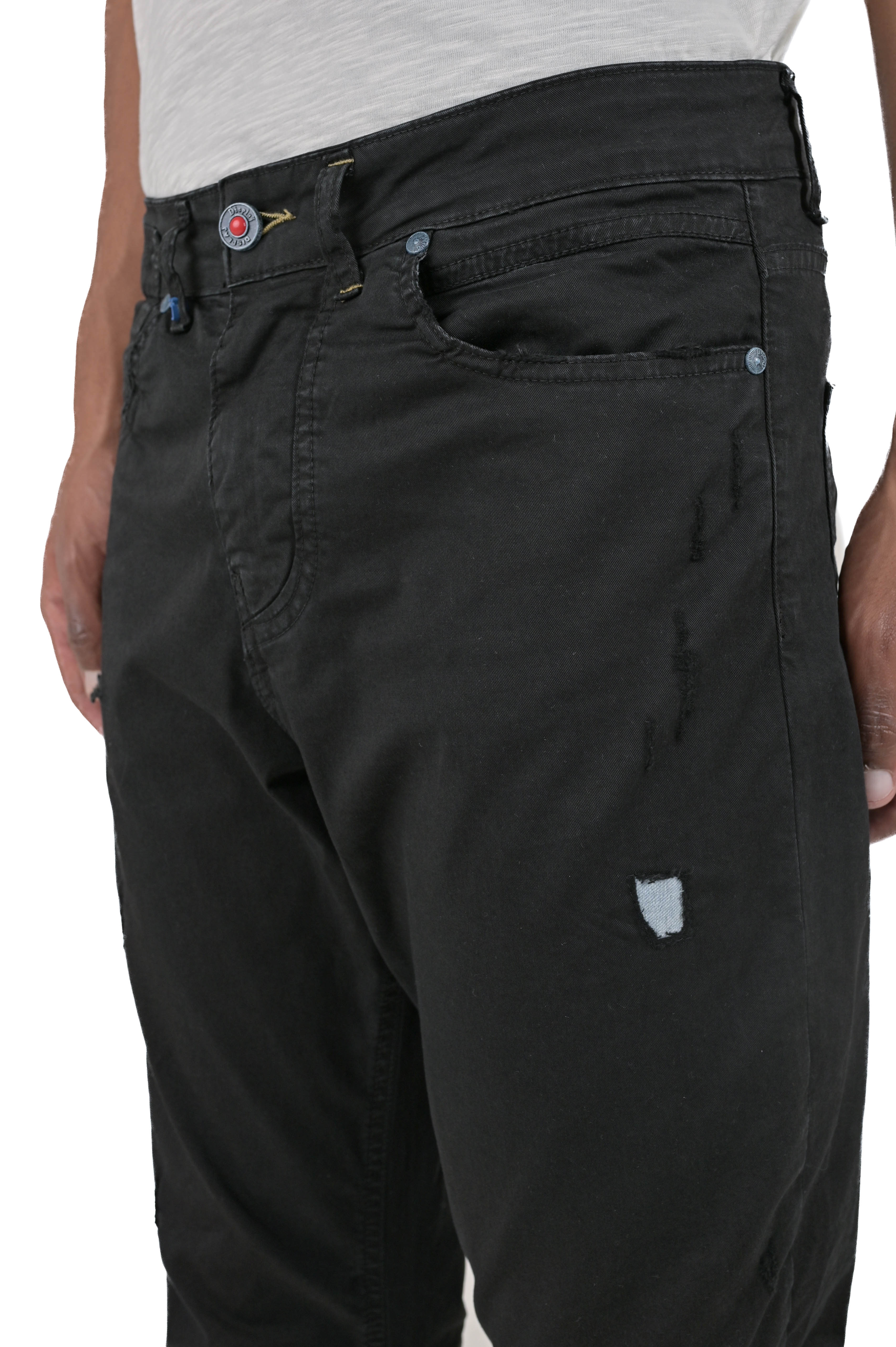 Kron AM3 Black Tapered Cotton Pants SS24