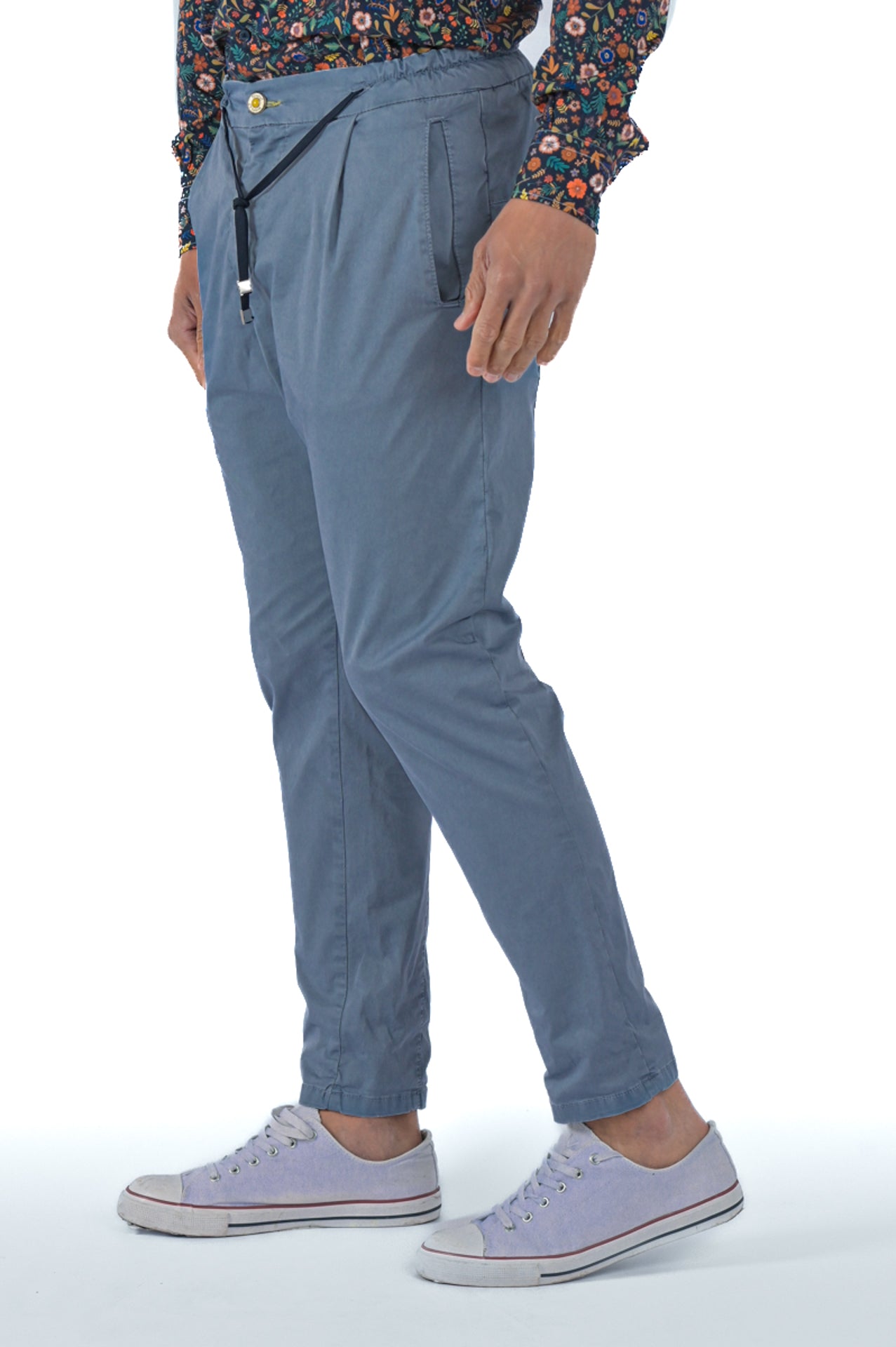 Pantaloni in cotone tapered Roby Raso SS23