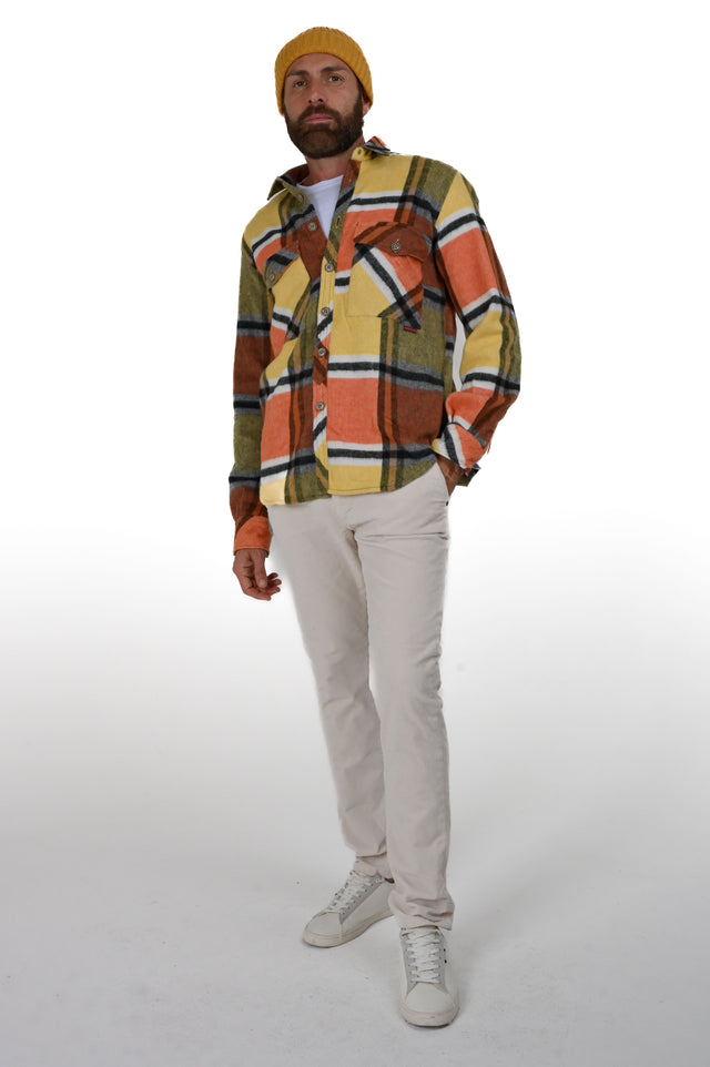 Camicia uomo in velluto regular fit Under Flanella in vari colori - Displaj
