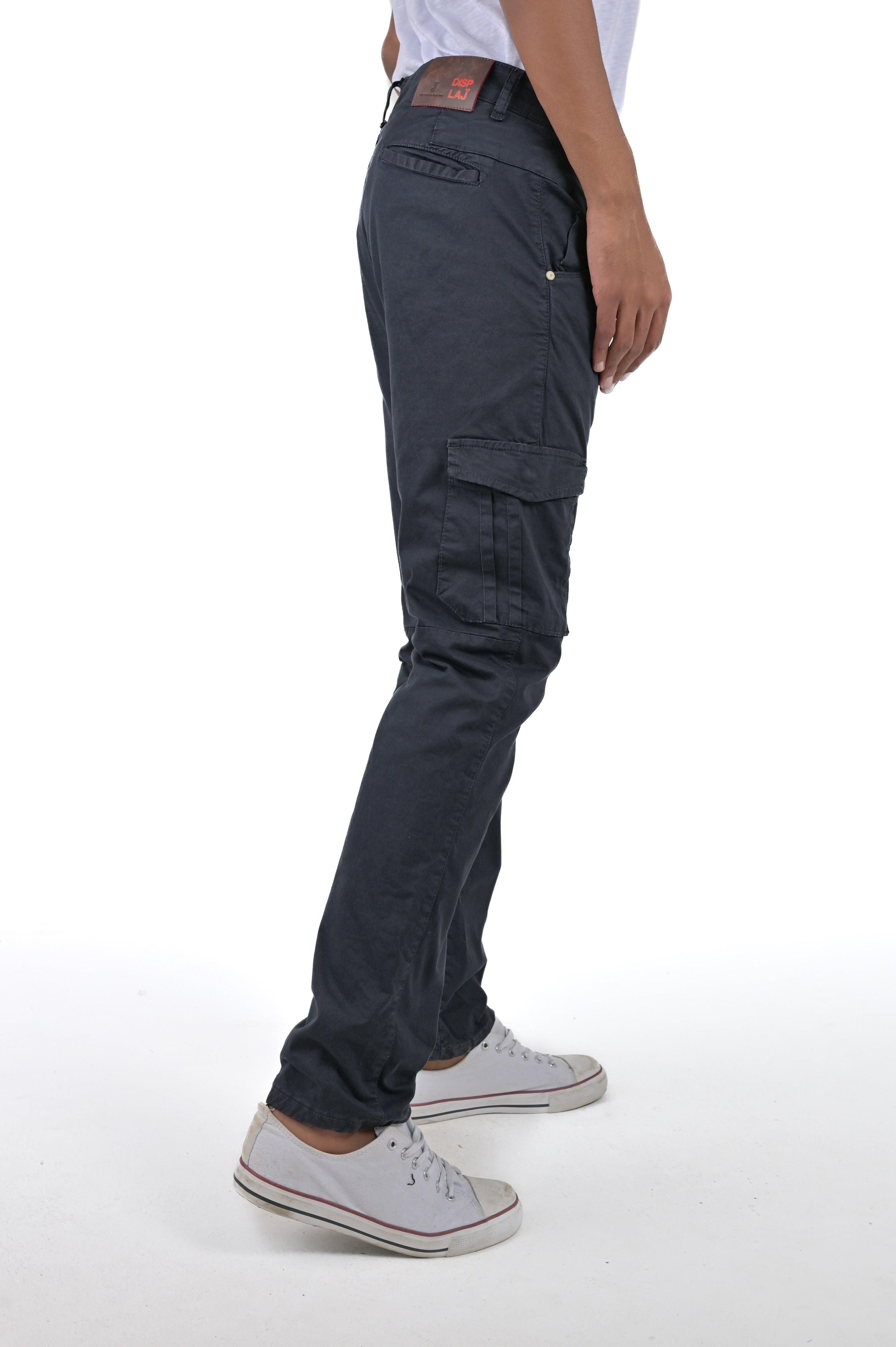 Pantaloni in cotone slim Cezanne blu SS24