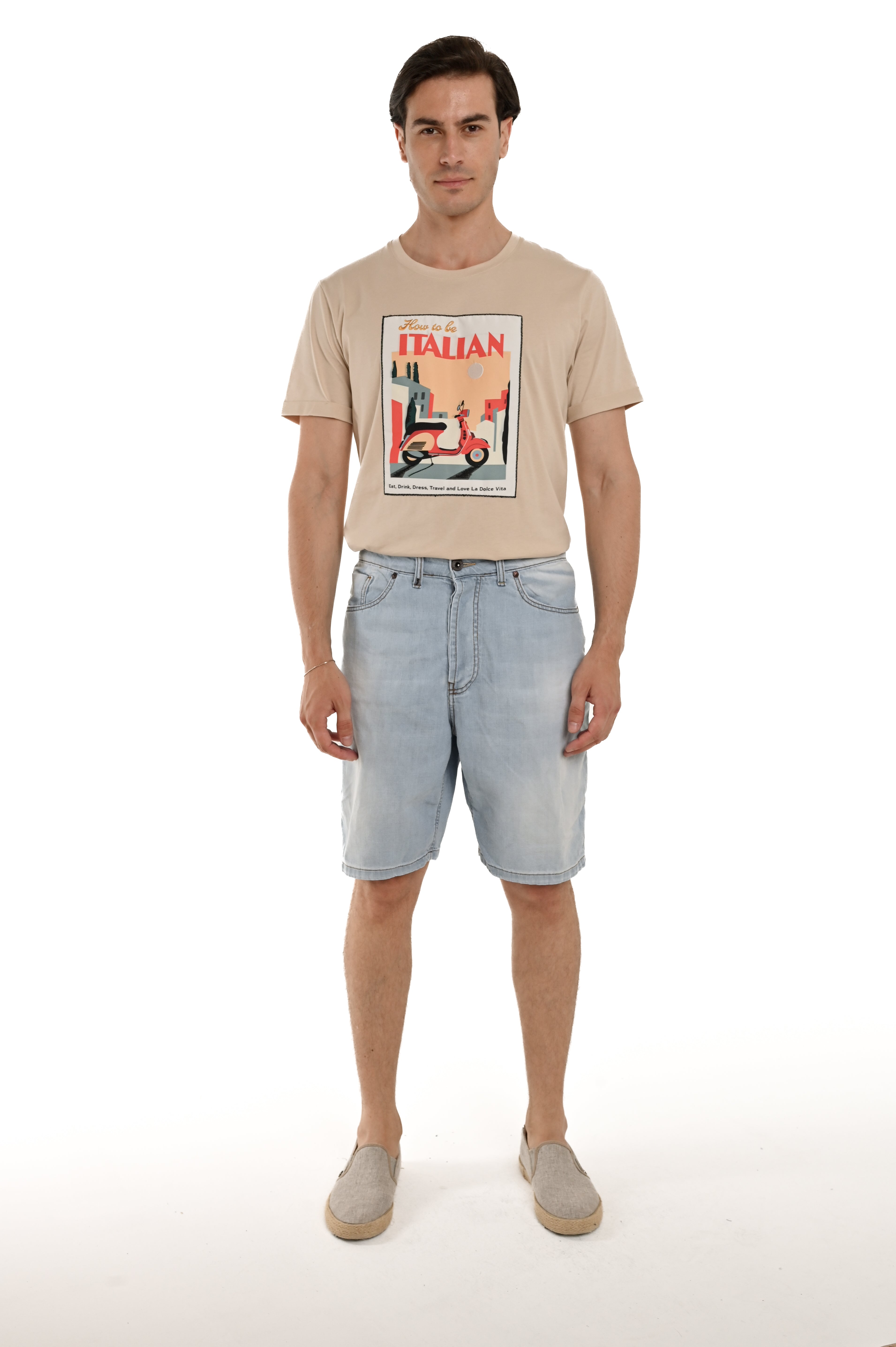 Loose denim Bermuda shorts Fruit PE 2550 SS25 