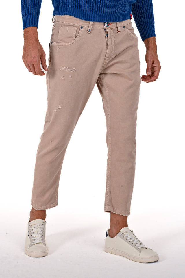AI 5424 men's slim fit cotton trousers in various colors - Displaj