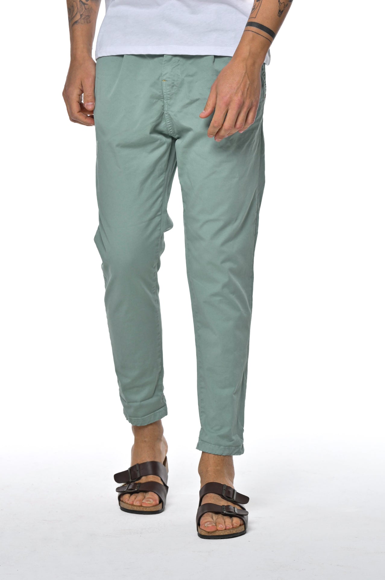 Pantaloni tapered New Private Raso SS23