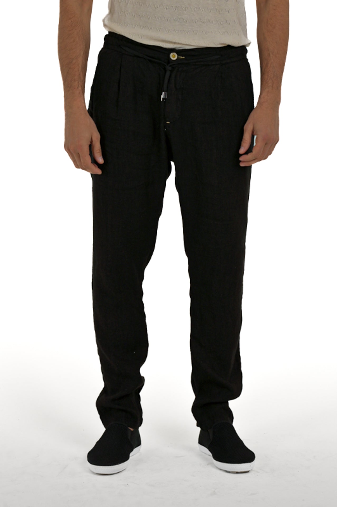 Roby Nero SS25 Tapered Linen Trousers
