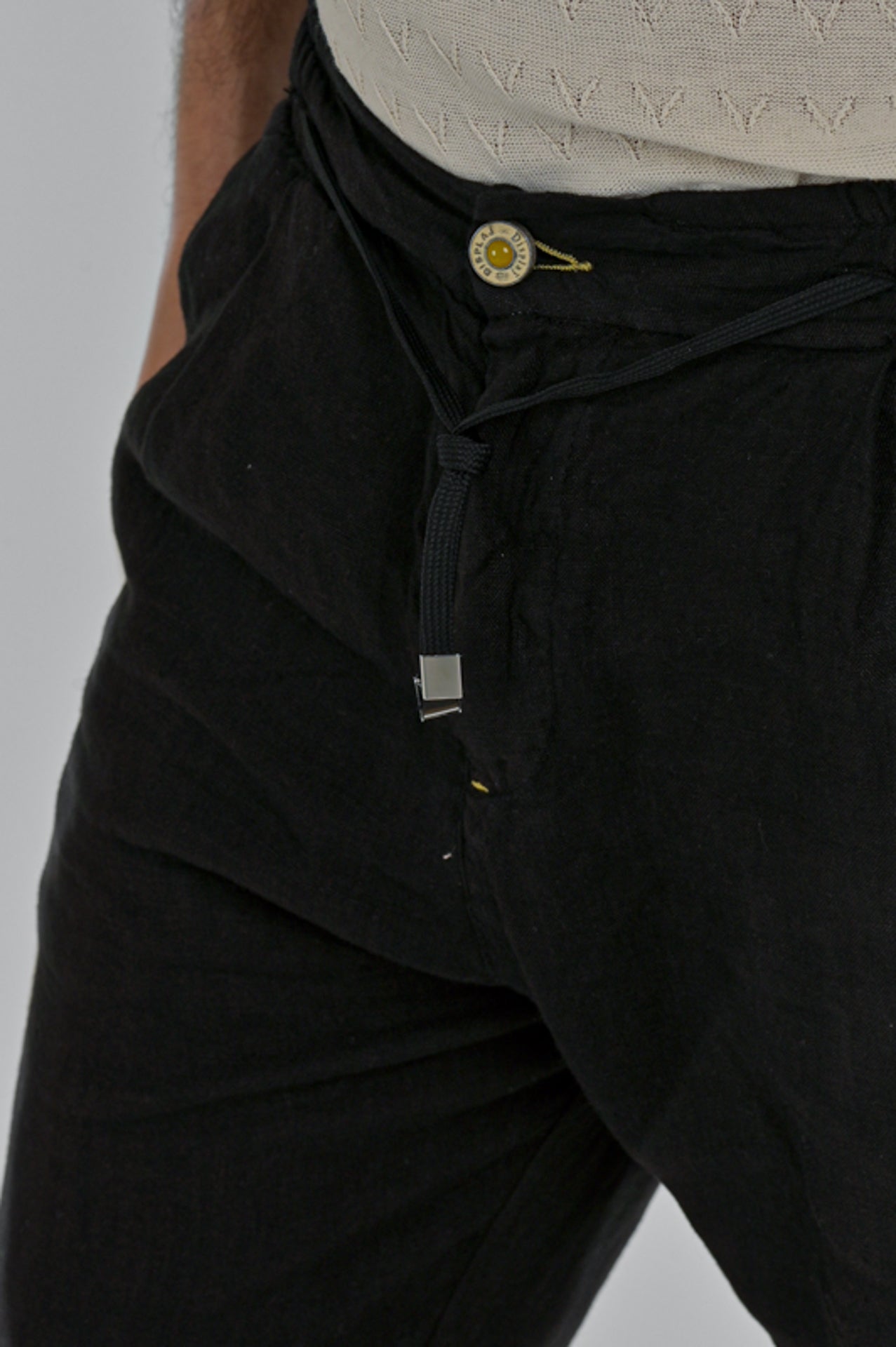 Roby Nero SS25 Tapered Linen Trousers