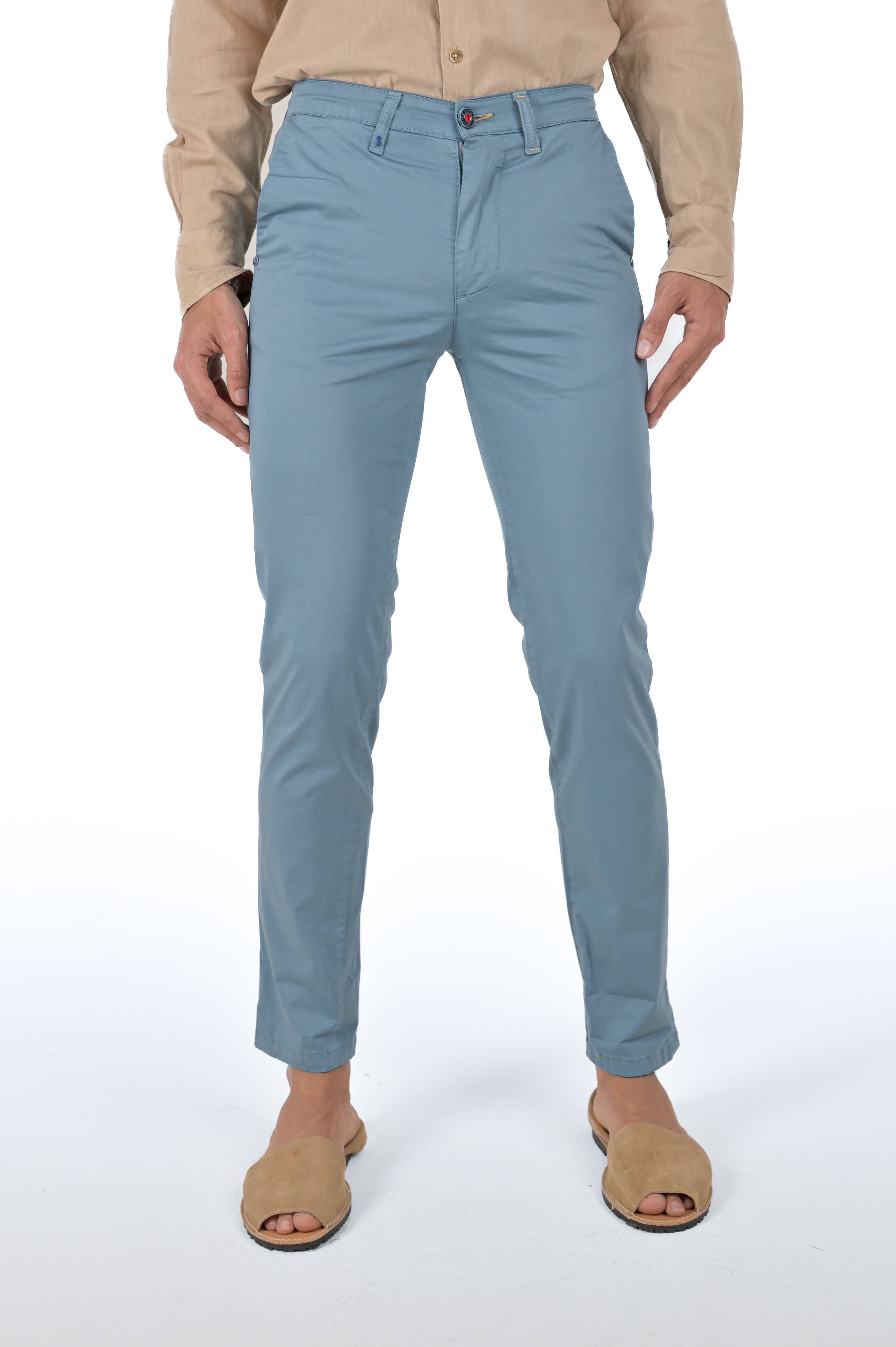 Pantaloni slim Sonic Raso Lagoon SS24