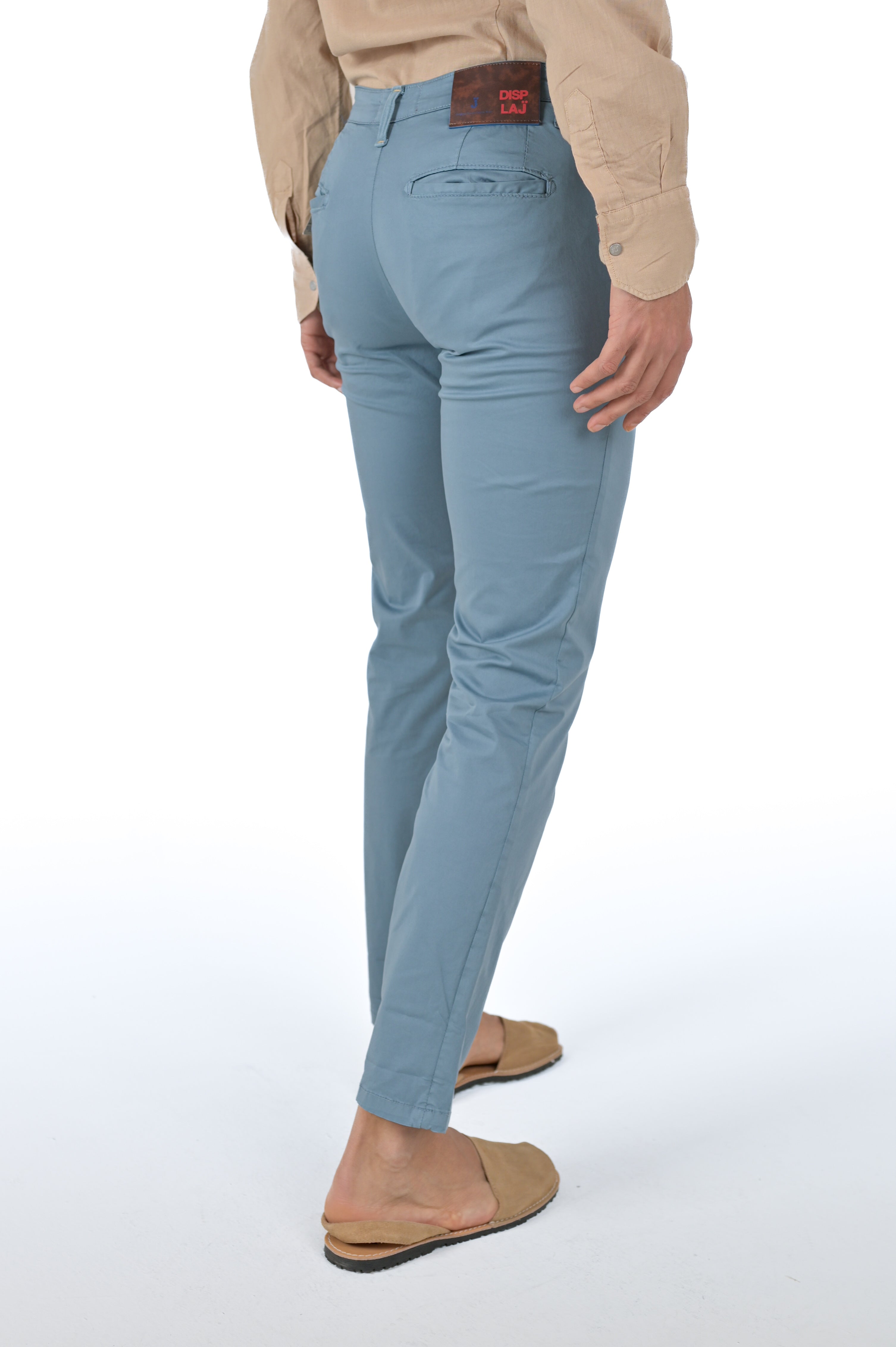 Pantaloni in cotone slim Sonic Raso Lagoon SS26