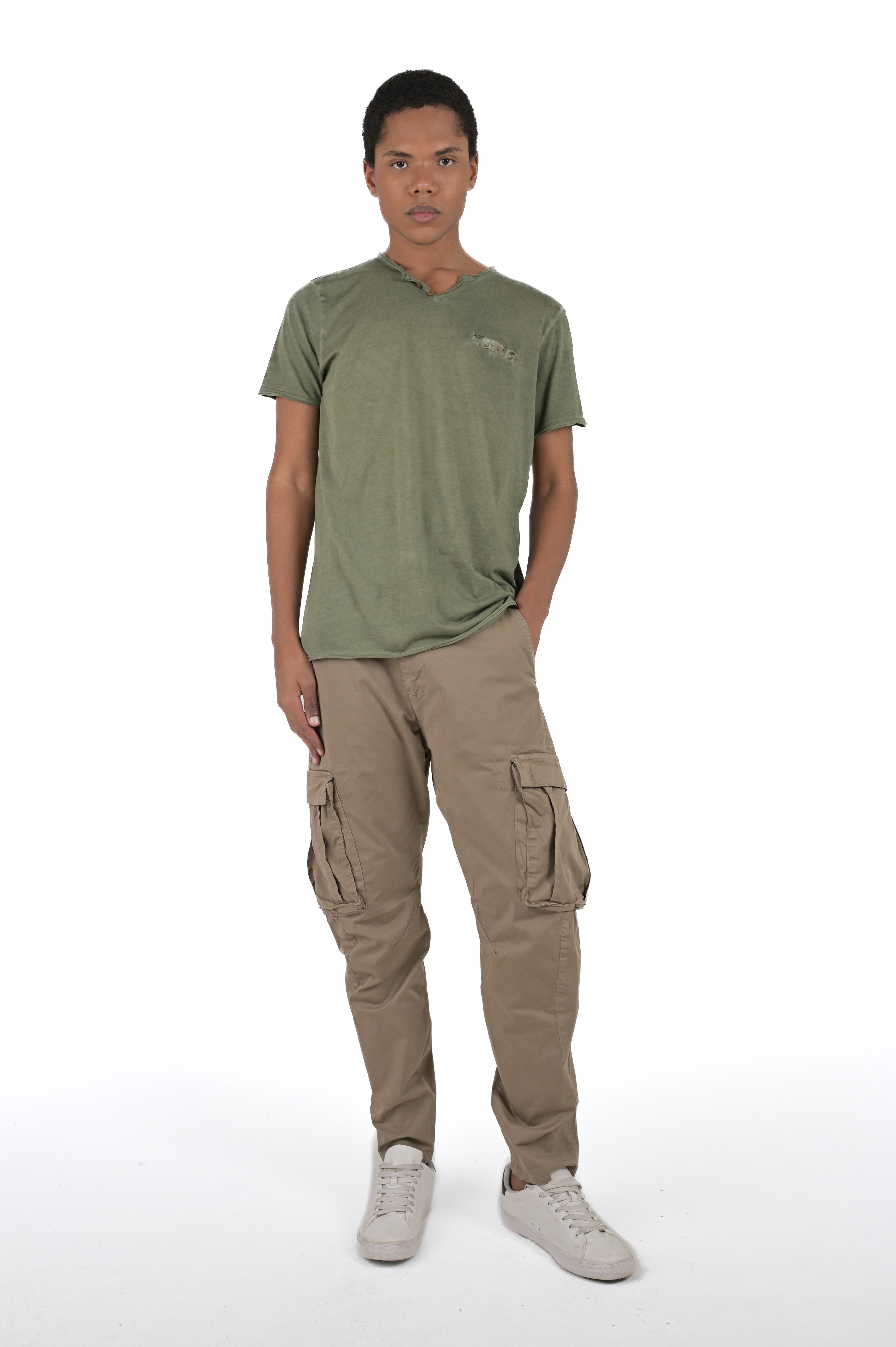 T-Shirt regular DPE 2407 militare SS24