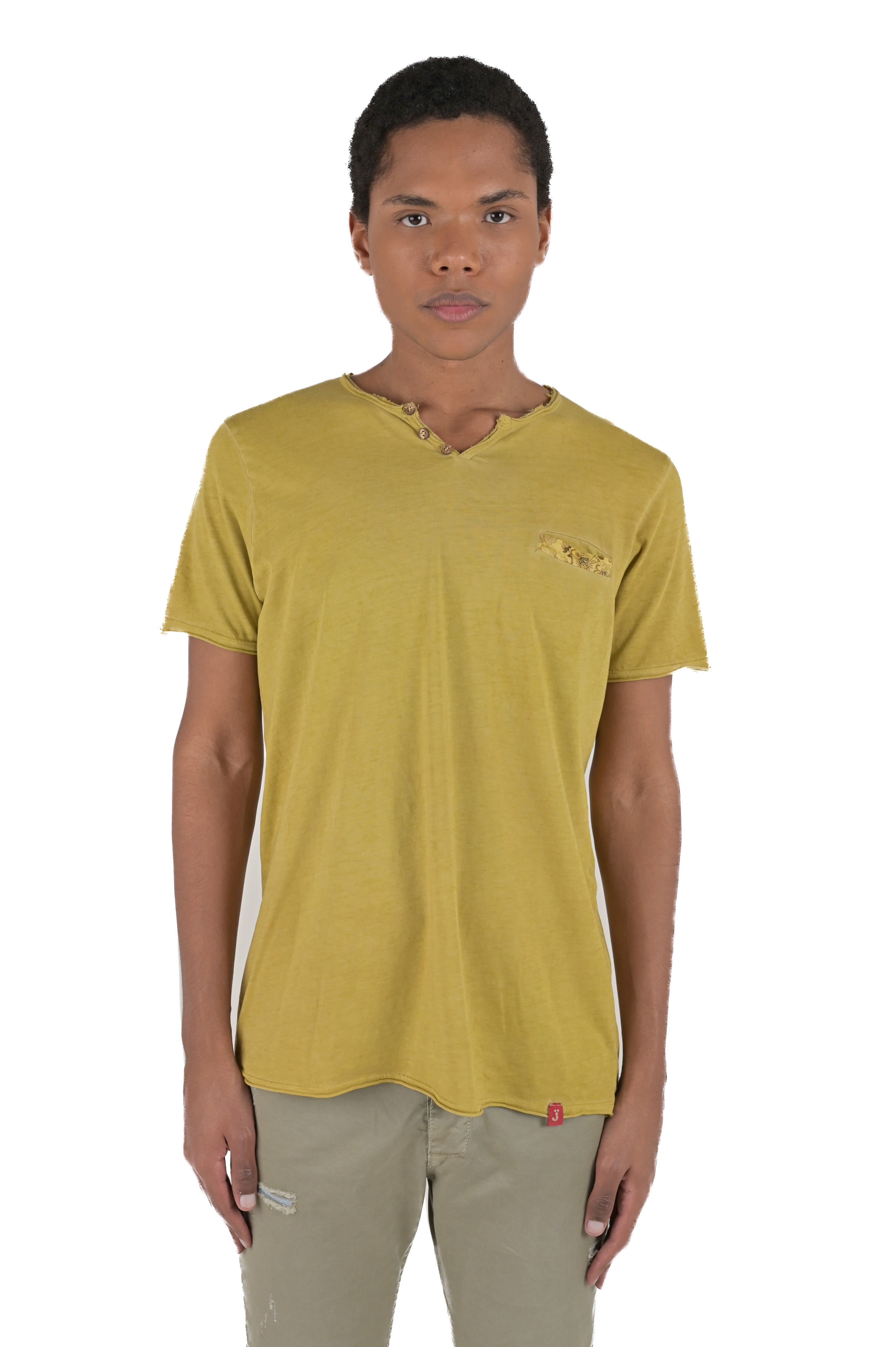 Regular T-Shirt DPE 2407 mustard SS24