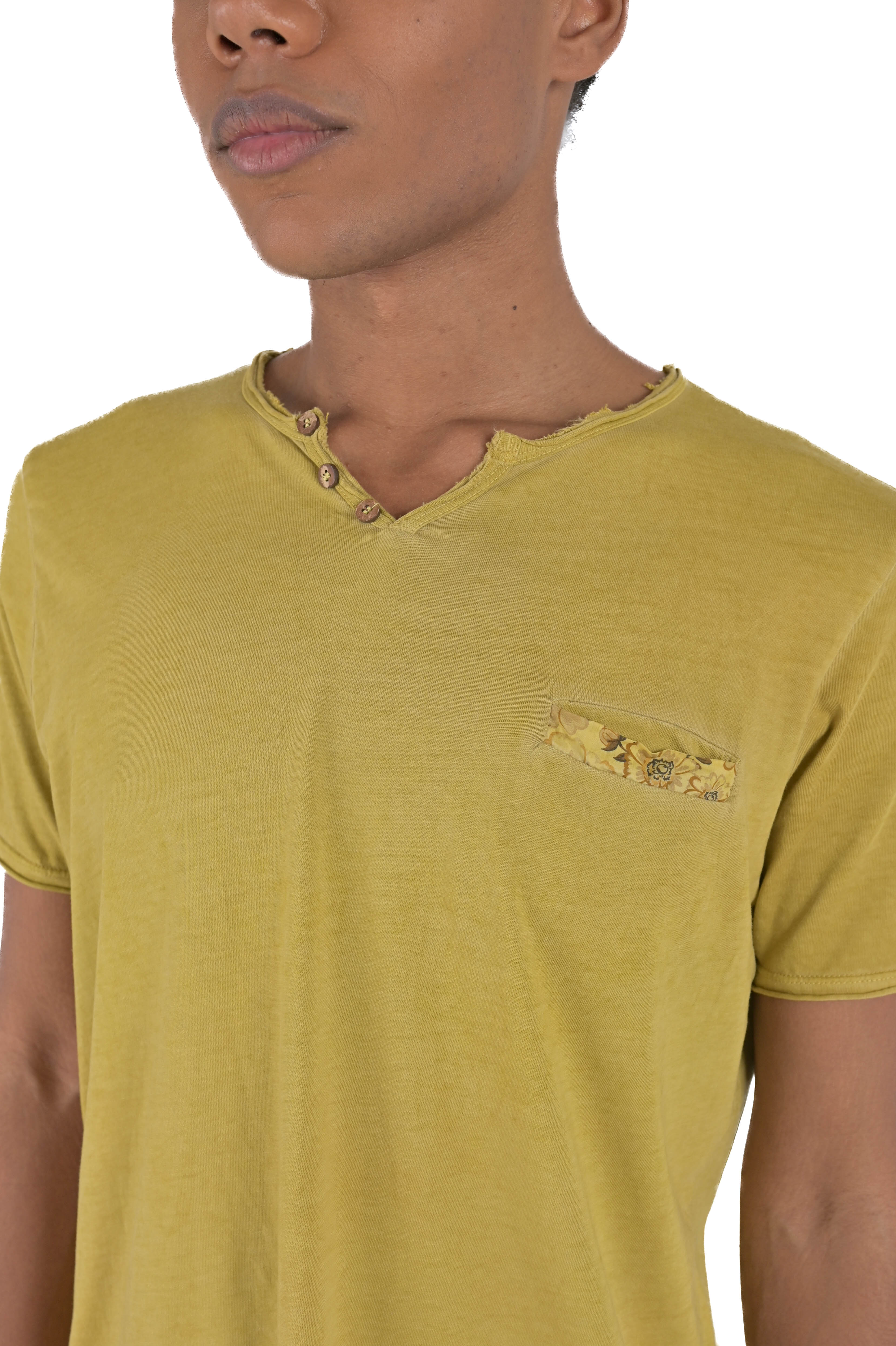 Regular T-Shirt DPE 2407 mustard SS24