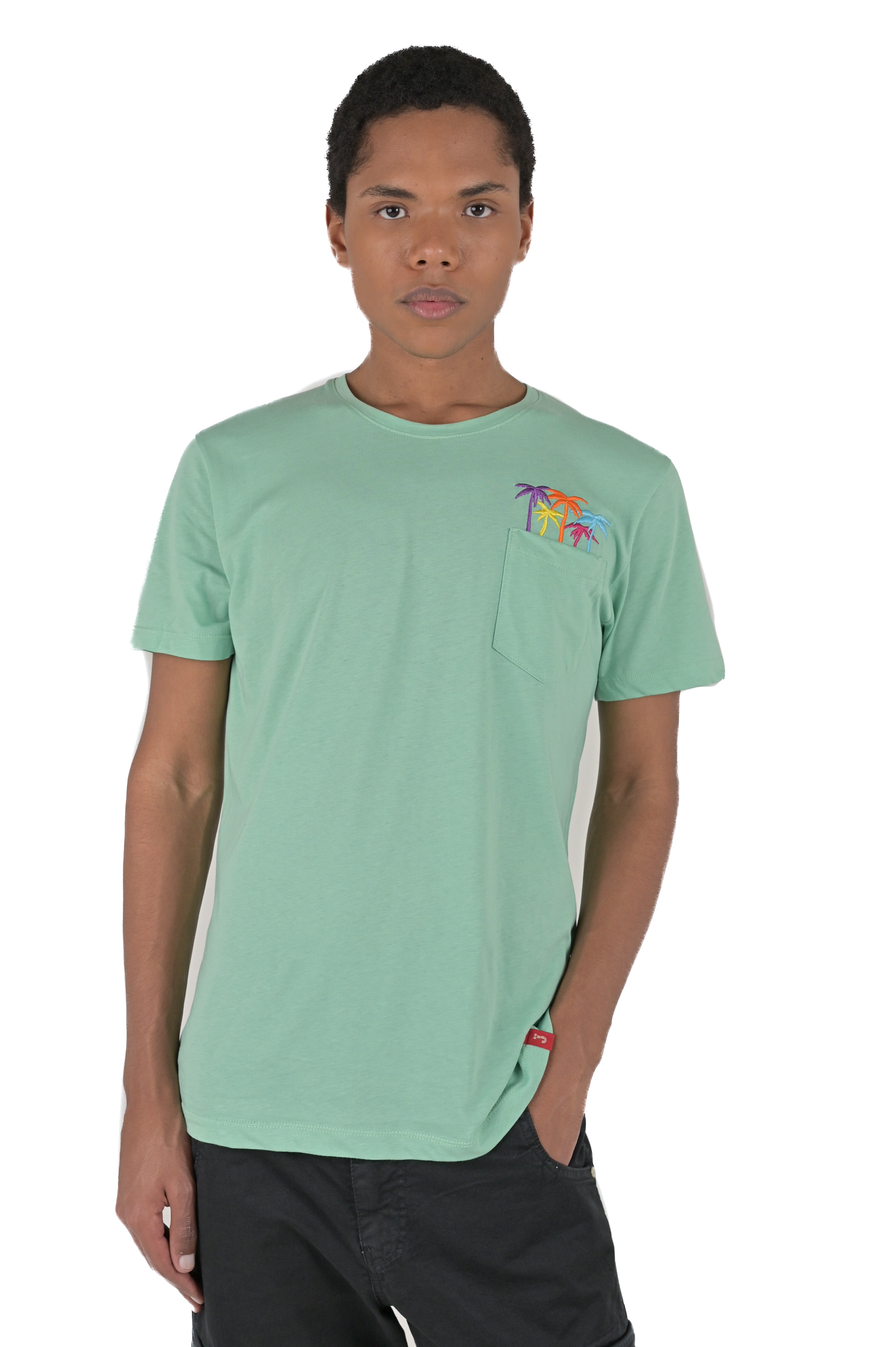 T-Shirt regular DPE 2416 verde acqua SS24