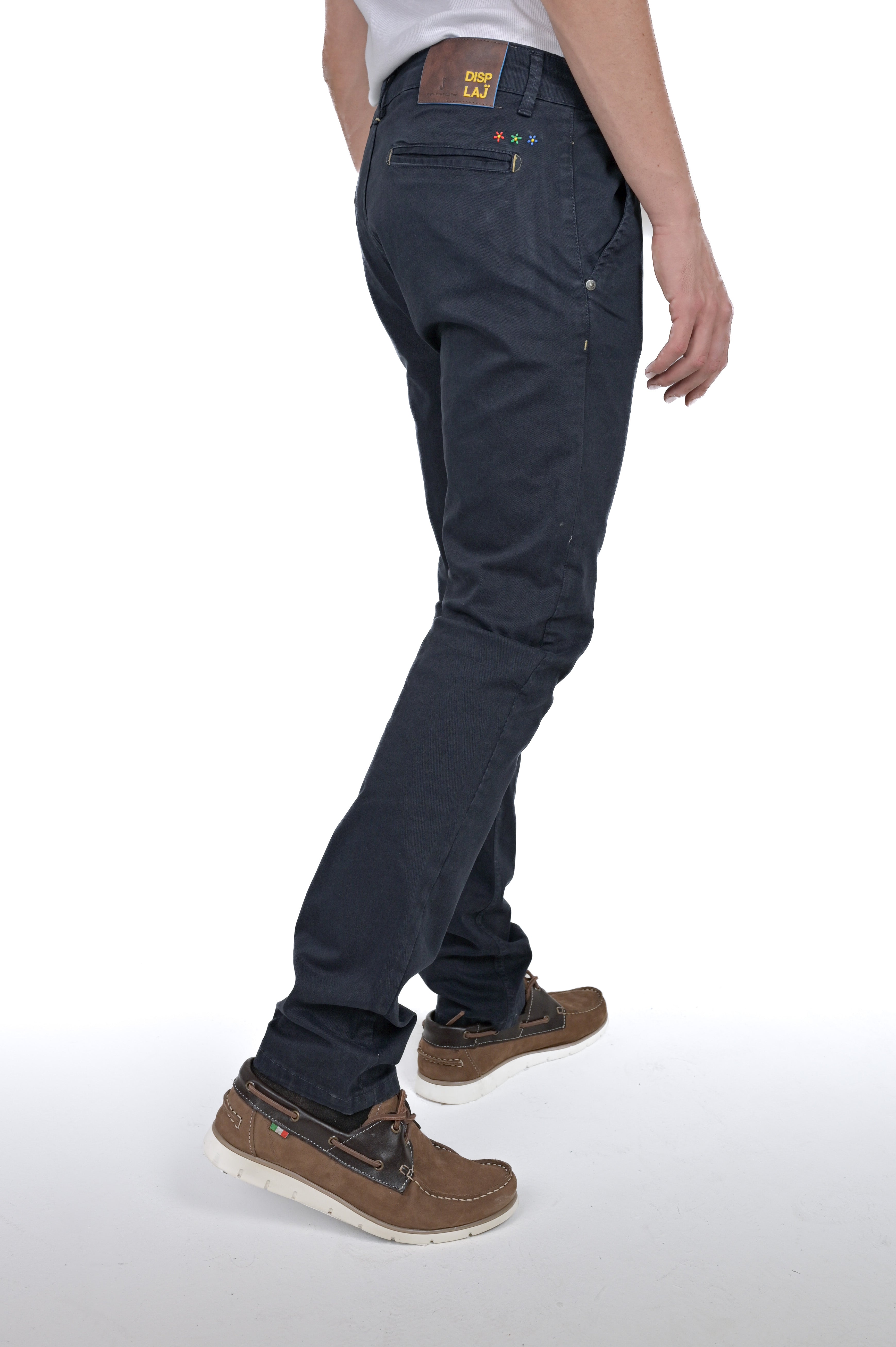 Slim cotton trousers Kinos Embroidery FW24/25