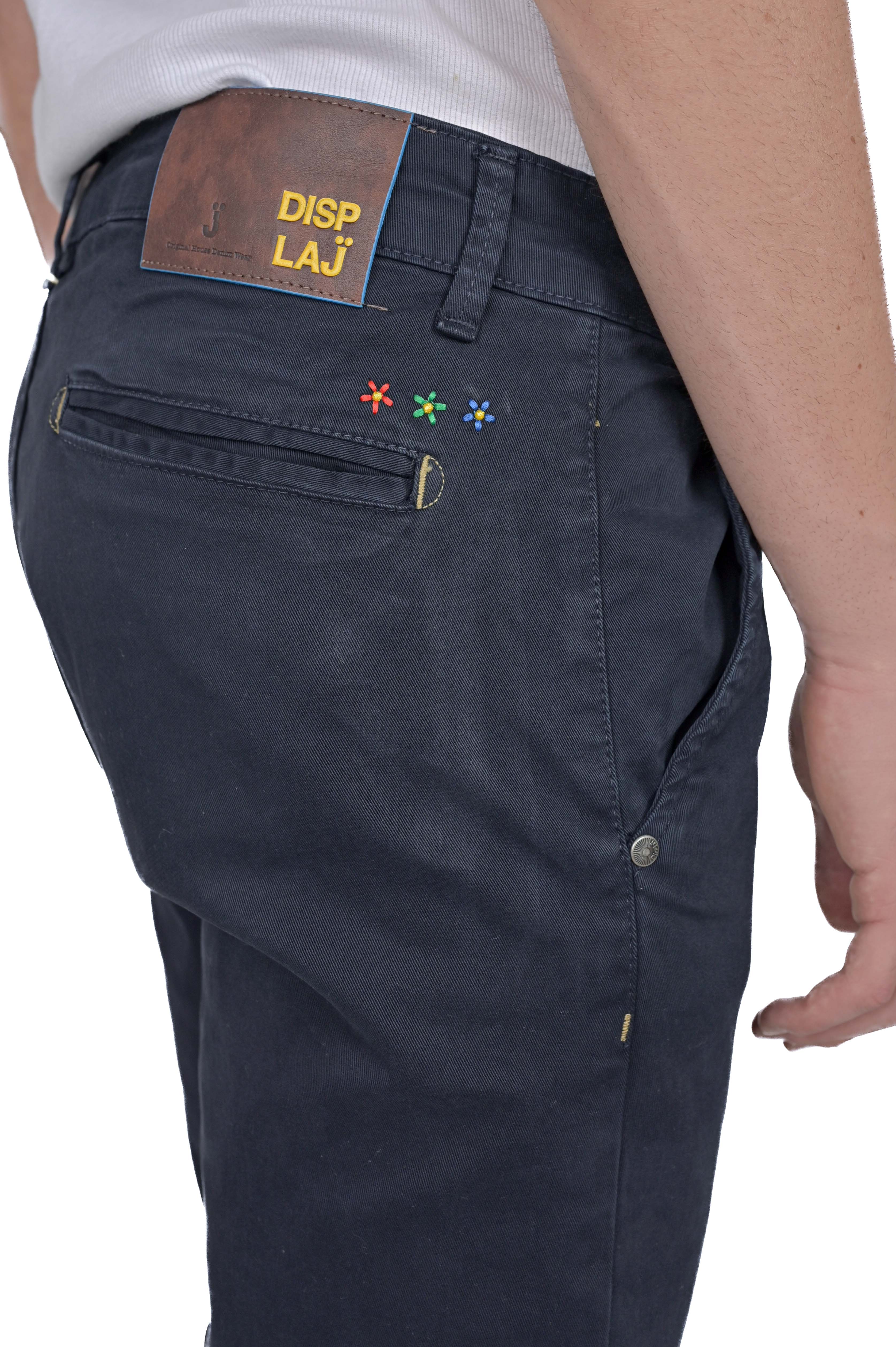 Slim cotton trousers Kinos Embroidery FW24/25