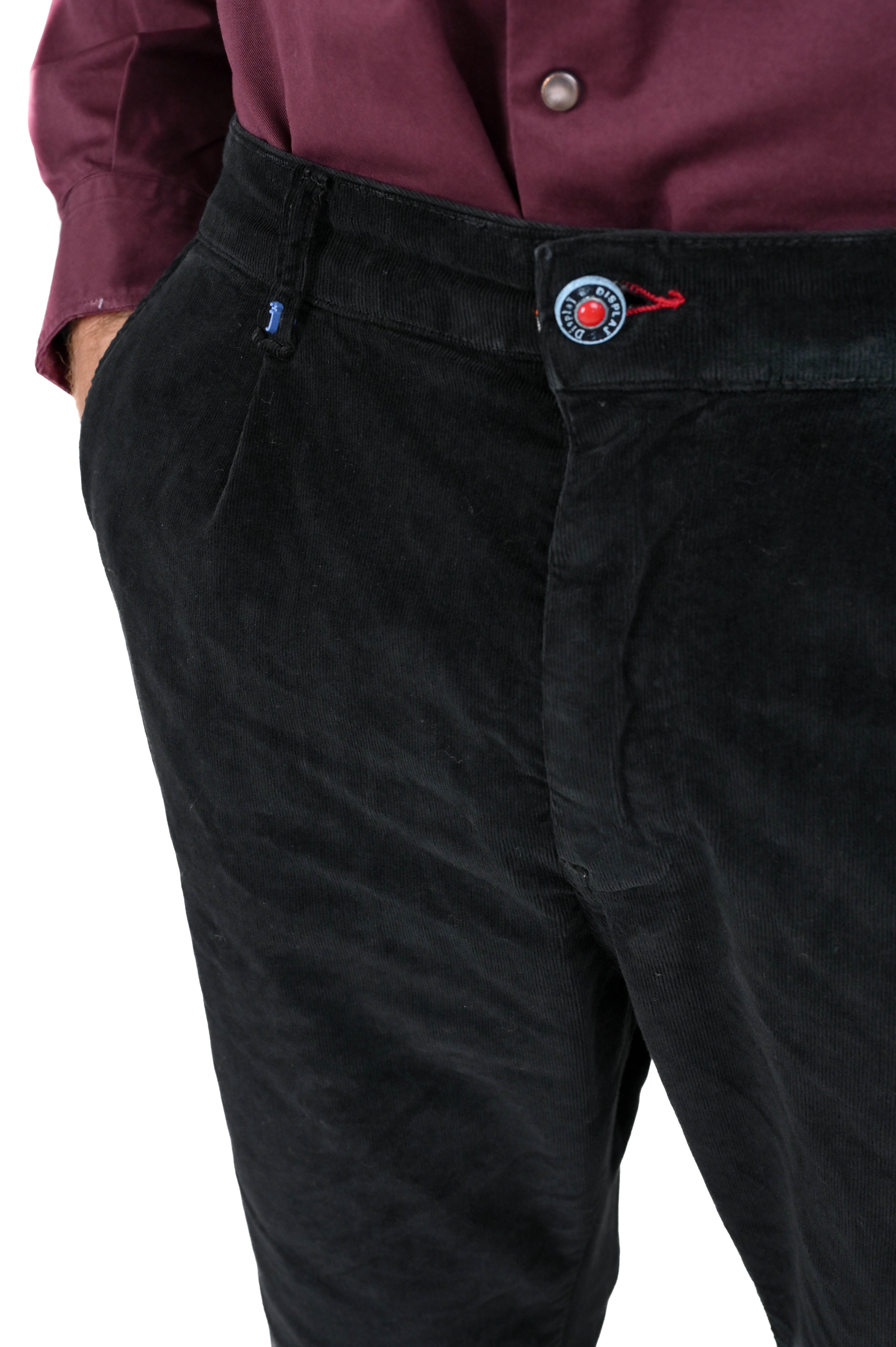 New Private Jumbo Black FW24/25 Tapered Velvet Trousers