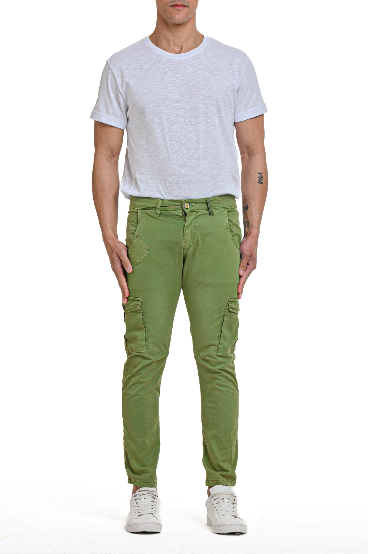 Pantaloni in cotone slim Cezanne SS23